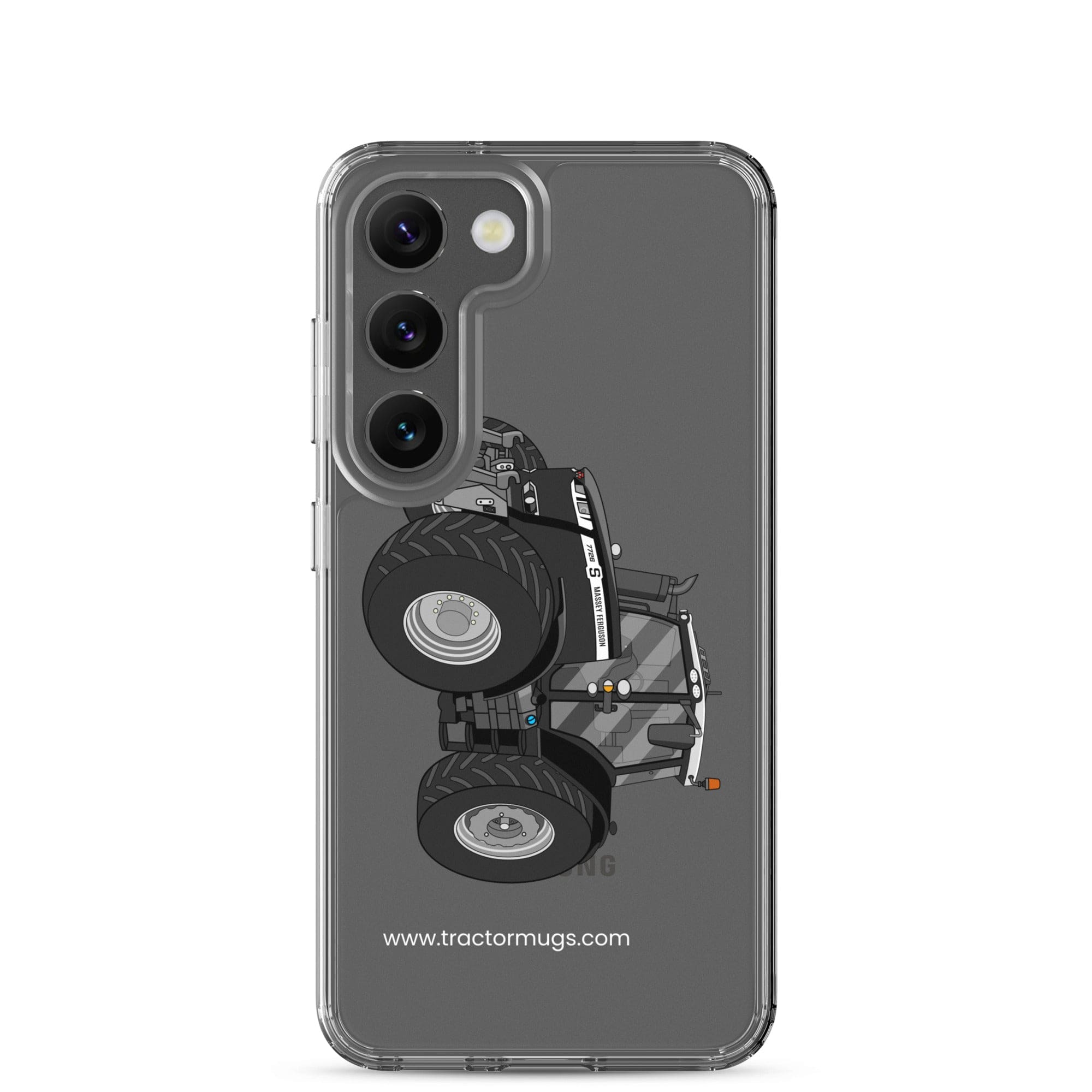 The Tractor Mugs Store Samsung Galaxy S23 Massey Ferguson 7726S Black Beauty | Clear Case for Samsung® Quality Farmers Merch