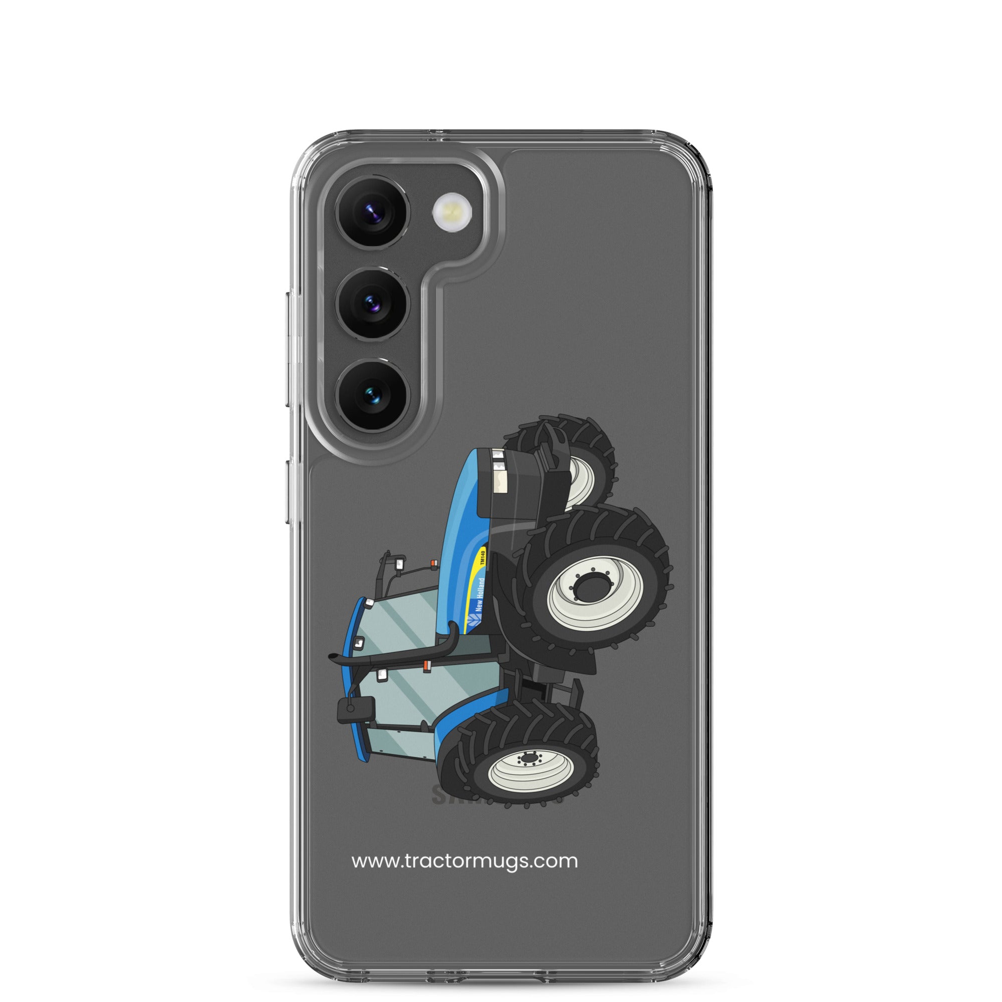 The Tractor Mugs Store Samsung Galaxy S23 New Holland TM 140 | Clear Case for Samsung® Quality Farmers Merch