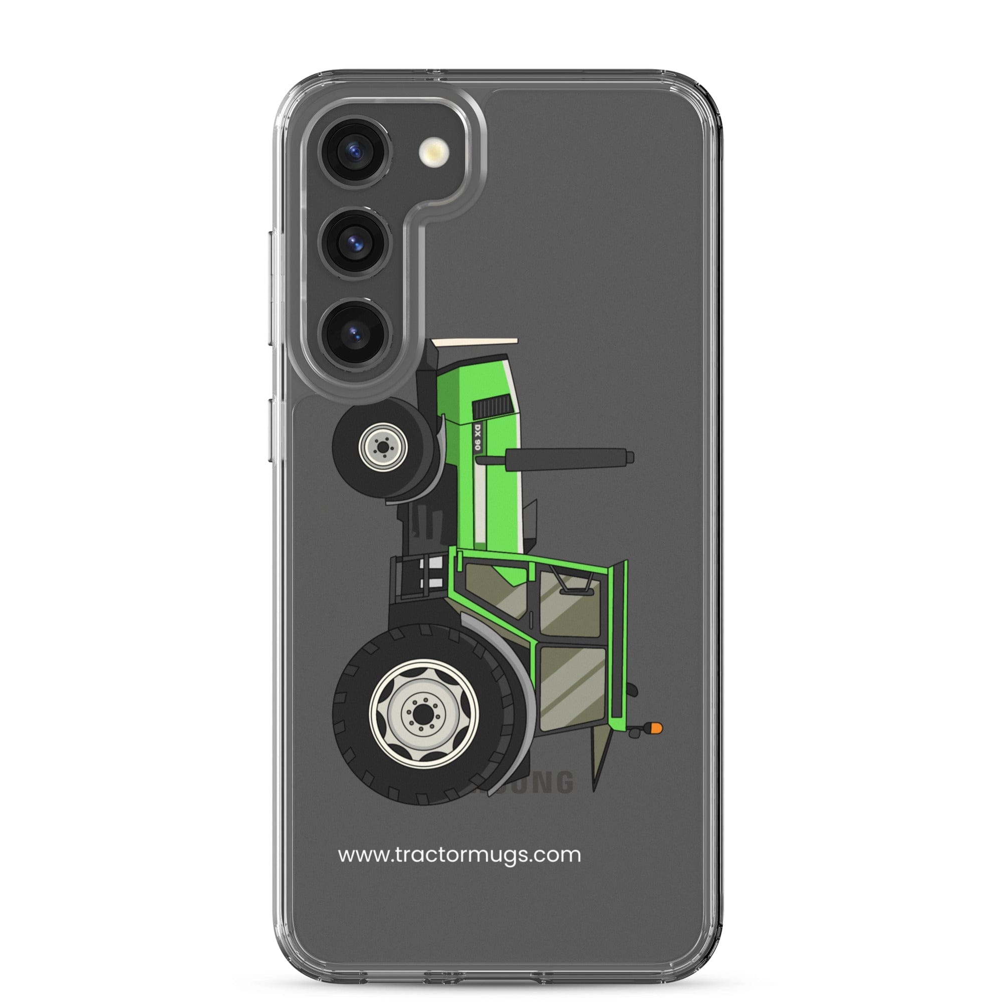 The Tractor Mugs Store Samsung Galaxy S23 Plus Deutz DX 90 | Clear Case for Samsung® Quality Farmers Merch
