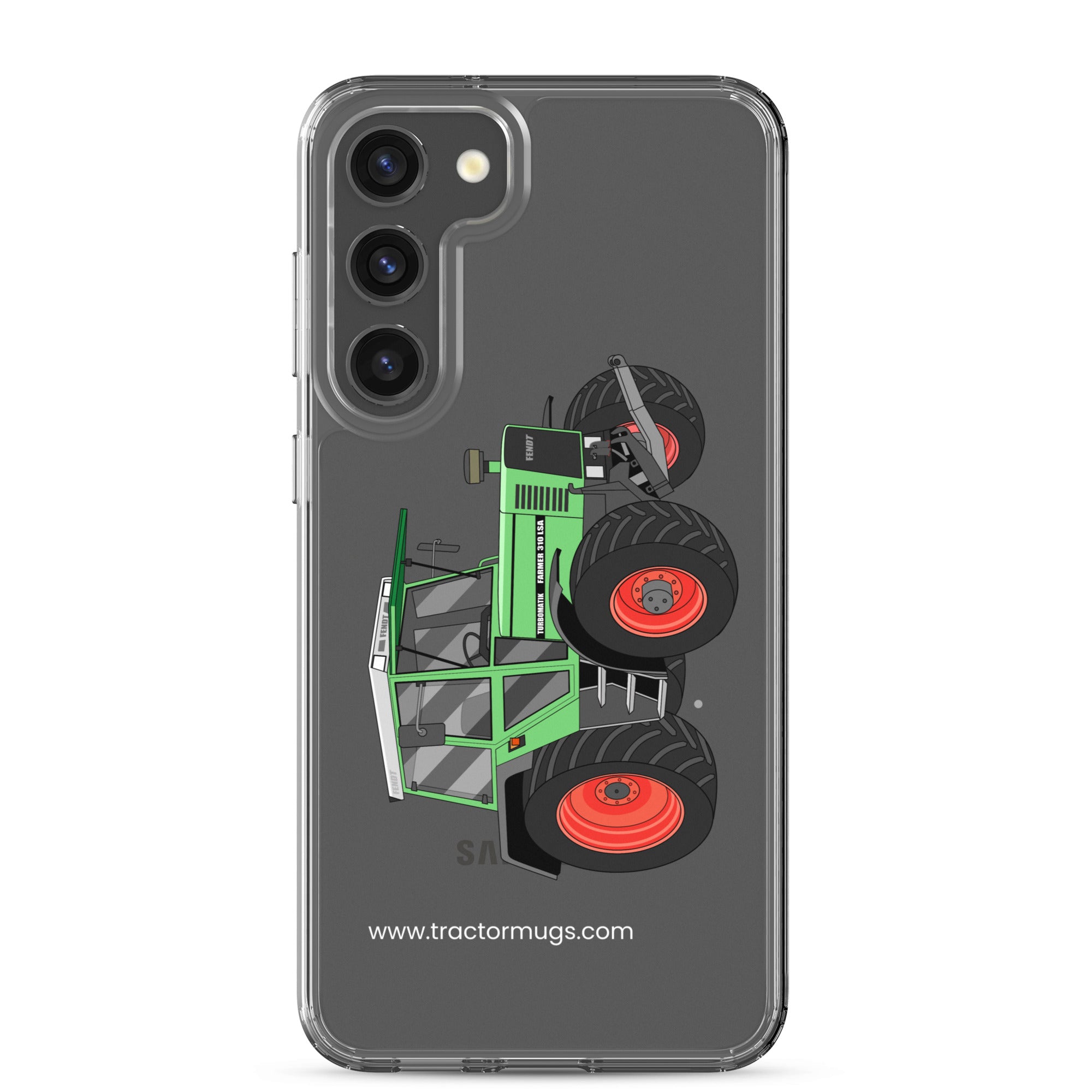 The Tractor Mugs Store Samsung Galaxy S23 Plus Fendt 310 LSA | Clear Case for Samsung® Quality Farmers Merch