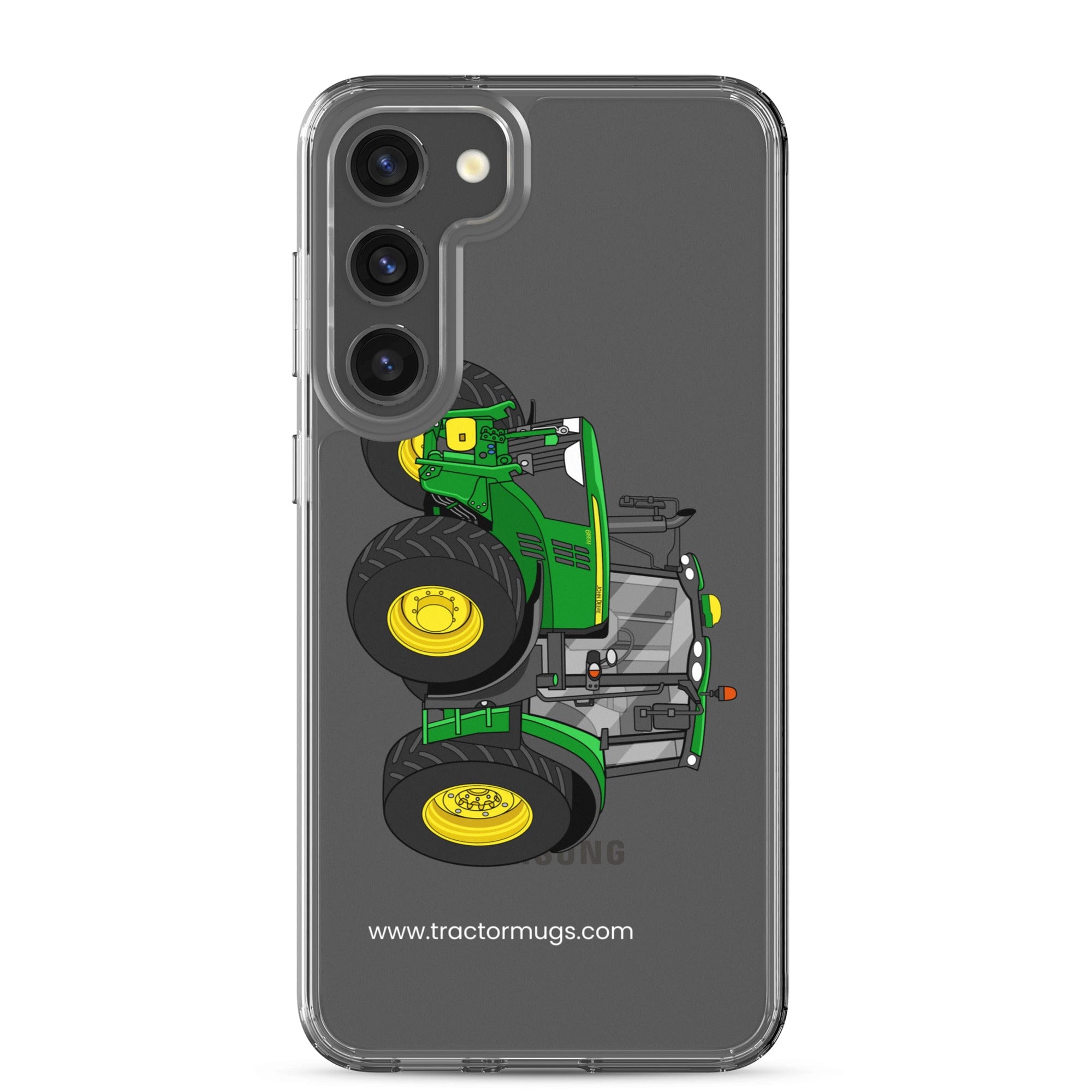 The Tractor Mugs Store Samsung Galaxy S23 Plus John Deere 6155 M | Clear Case for Samsung® Quality Farmers Merch