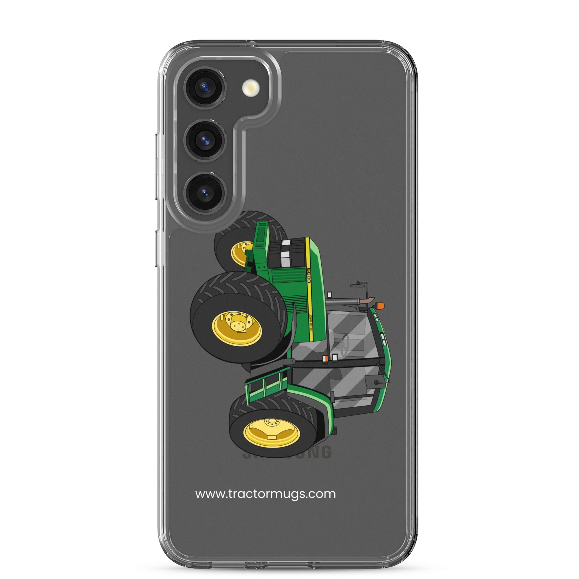 The Tractor Mugs Store Samsung Galaxy S23 Plus John Deere 6800 | Clear Case for Samsung® Quality Farmers Merch