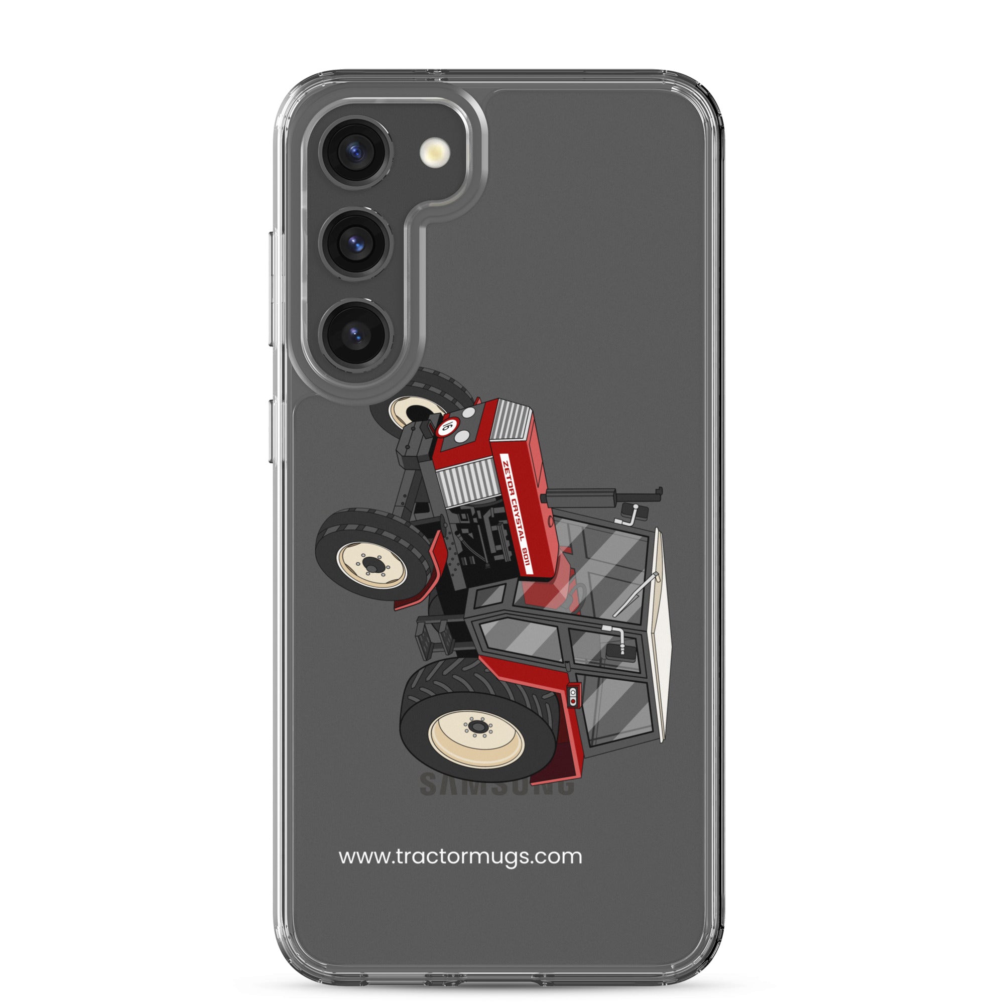 The Tractor Mugs Store Samsung Galaxy S23 Plus Zetor Crystal 8011 | Clear Case for Samsung® Quality Farmers Merch