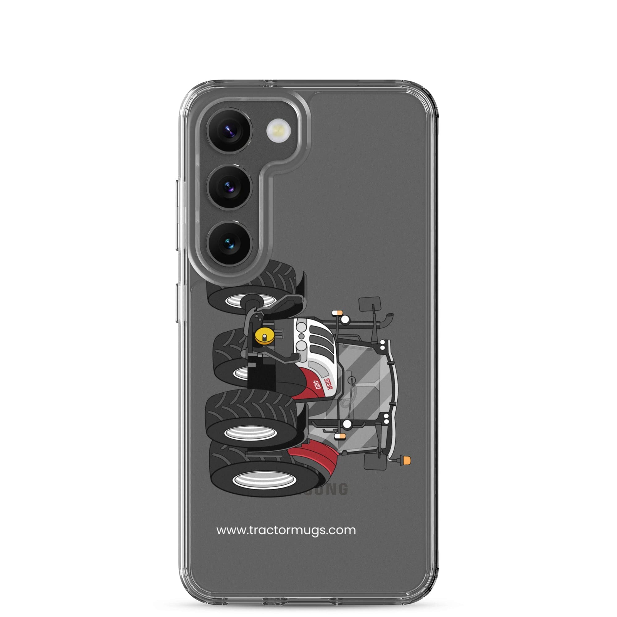 The Tractor Mugs Store Samsung Galaxy S23 Steyr 4120 Plus | Clear Case for SamsungĀ® Quality Farmers Merch