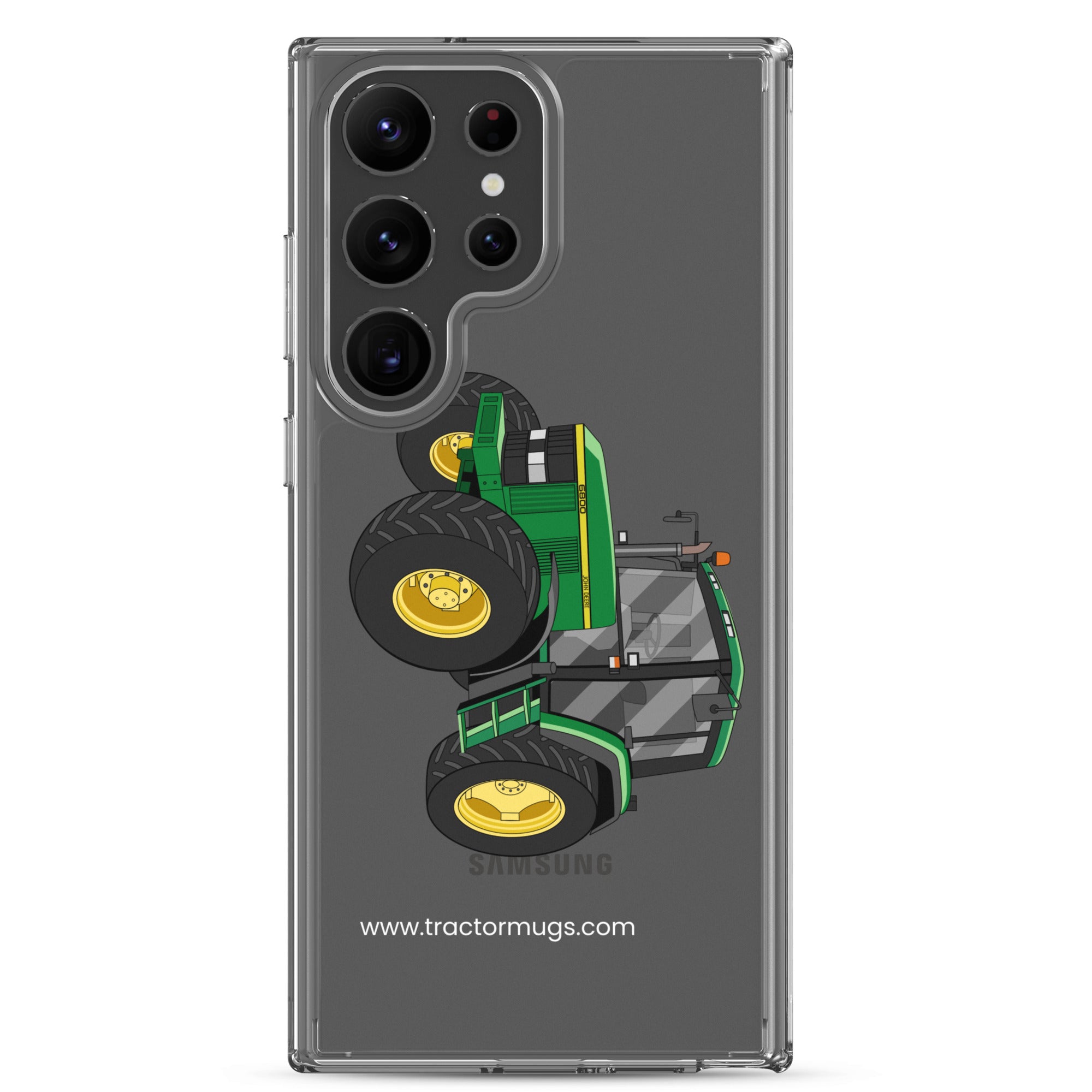 The Tractor Mugs Store Samsung Galaxy S23 Ultra John Deere 6800 | Clear Case for Samsung® Quality Farmers Merch