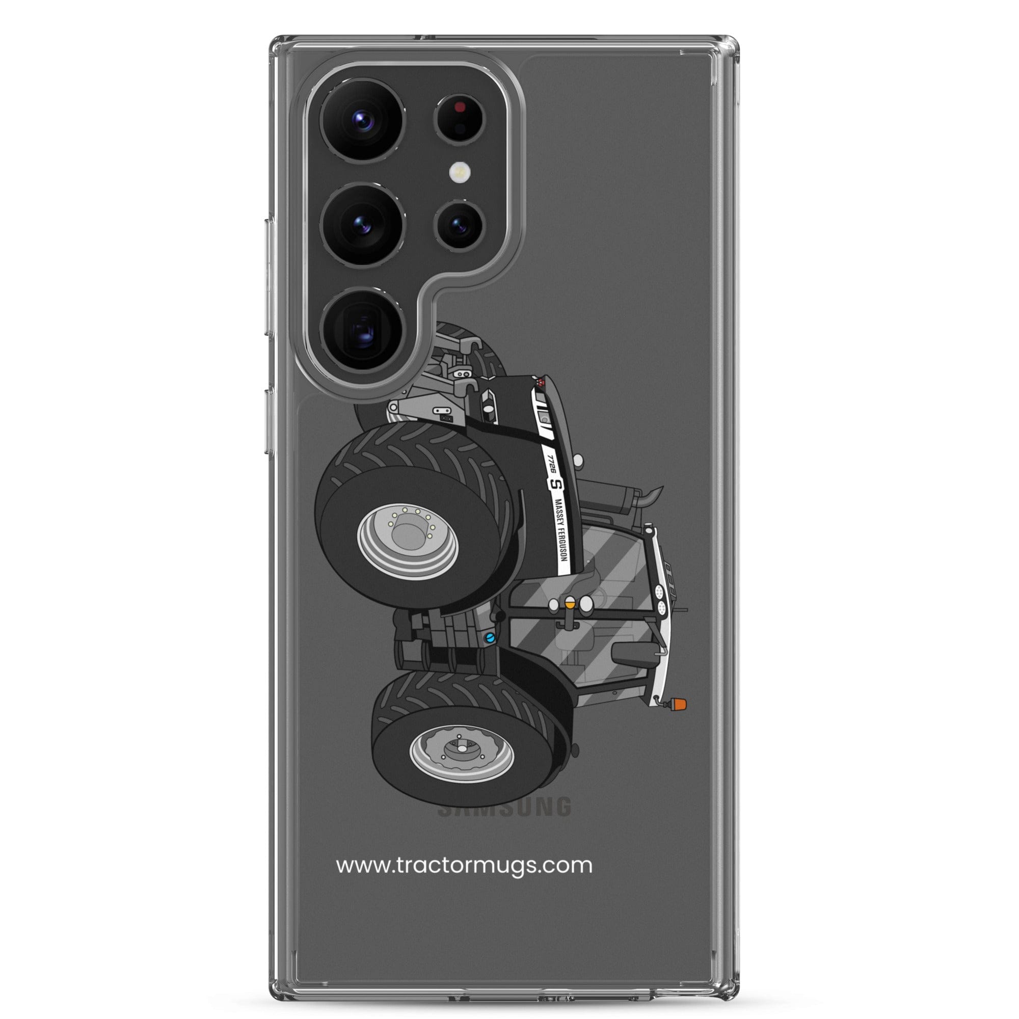 The Tractor Mugs Store Samsung Galaxy S23 Ultra Massey Ferguson 7726S Black Beauty | Clear Case for Samsung® Quality Farmers Merch