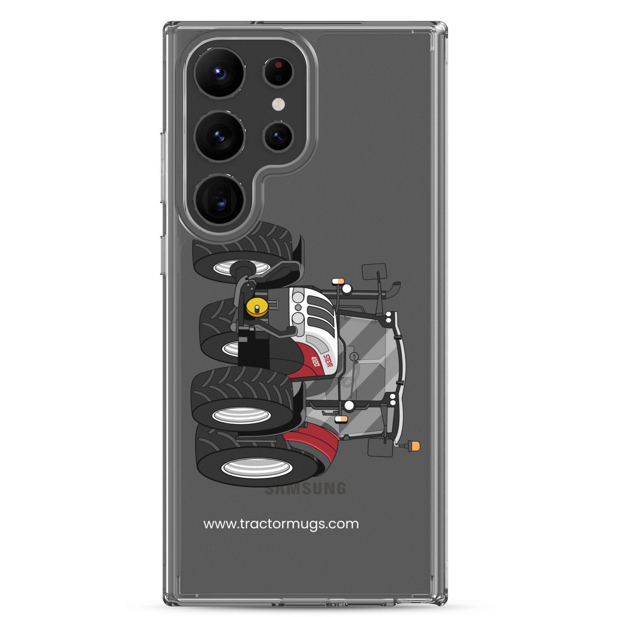 The Tractor Mugs Store Samsung Galaxy S23 Ultra Steyr 4120 Plus | Clear Case for SamsungĀ® Quality Farmers Merch