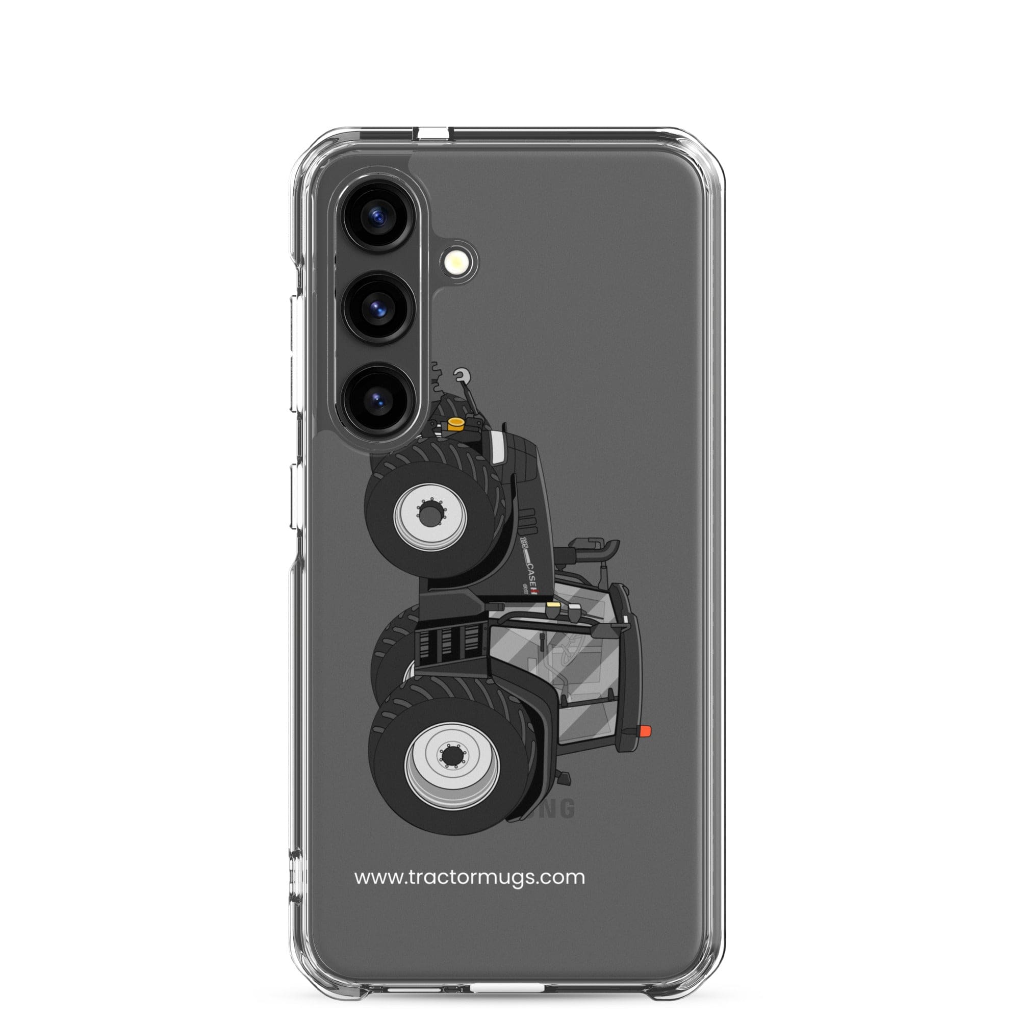 The Tractor Mugs Store Samsung Galaxy S24 Case IH 195 CVX Black | Clear Case for Samsung® Quality Farmers Merch
