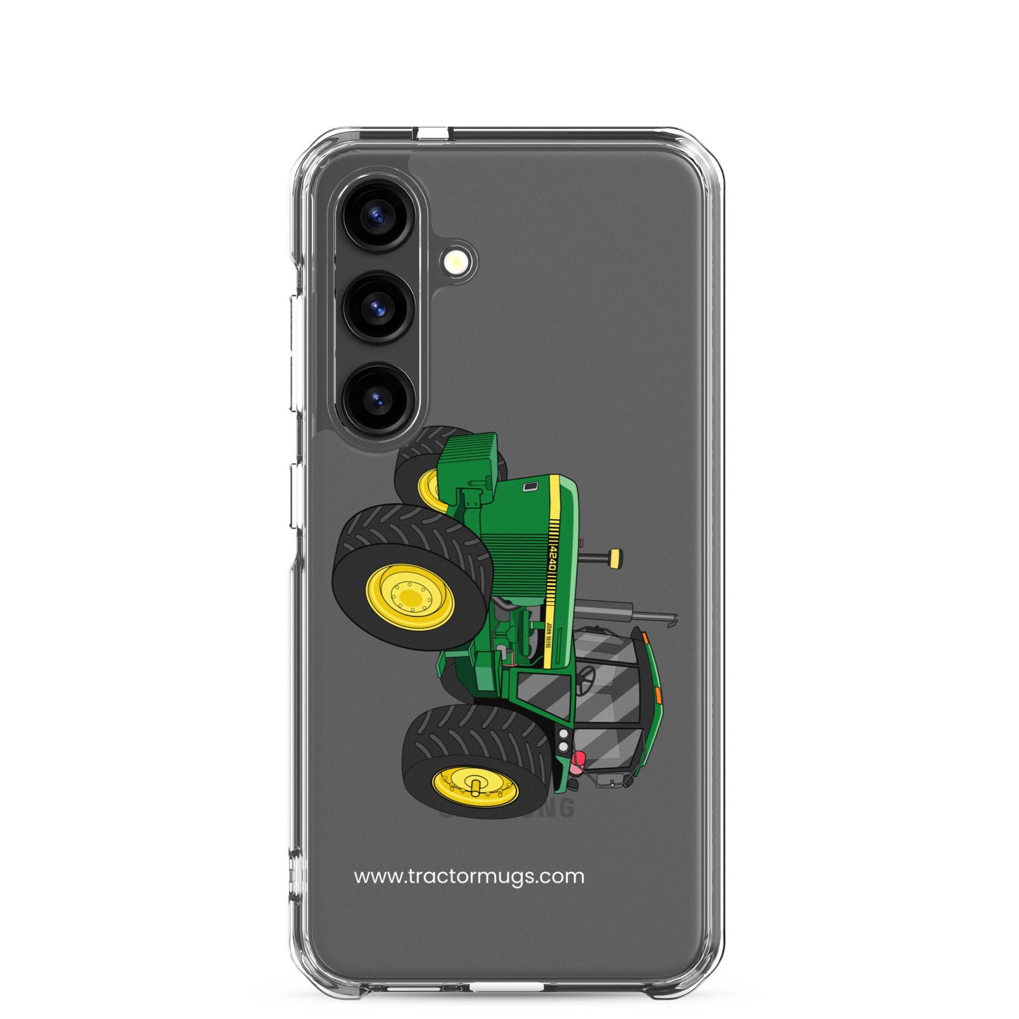 The Tractor Mugs Store Samsung Galaxy S24 John Deere 4240 | Clear Case for Samsung® Quality Farmers Merch