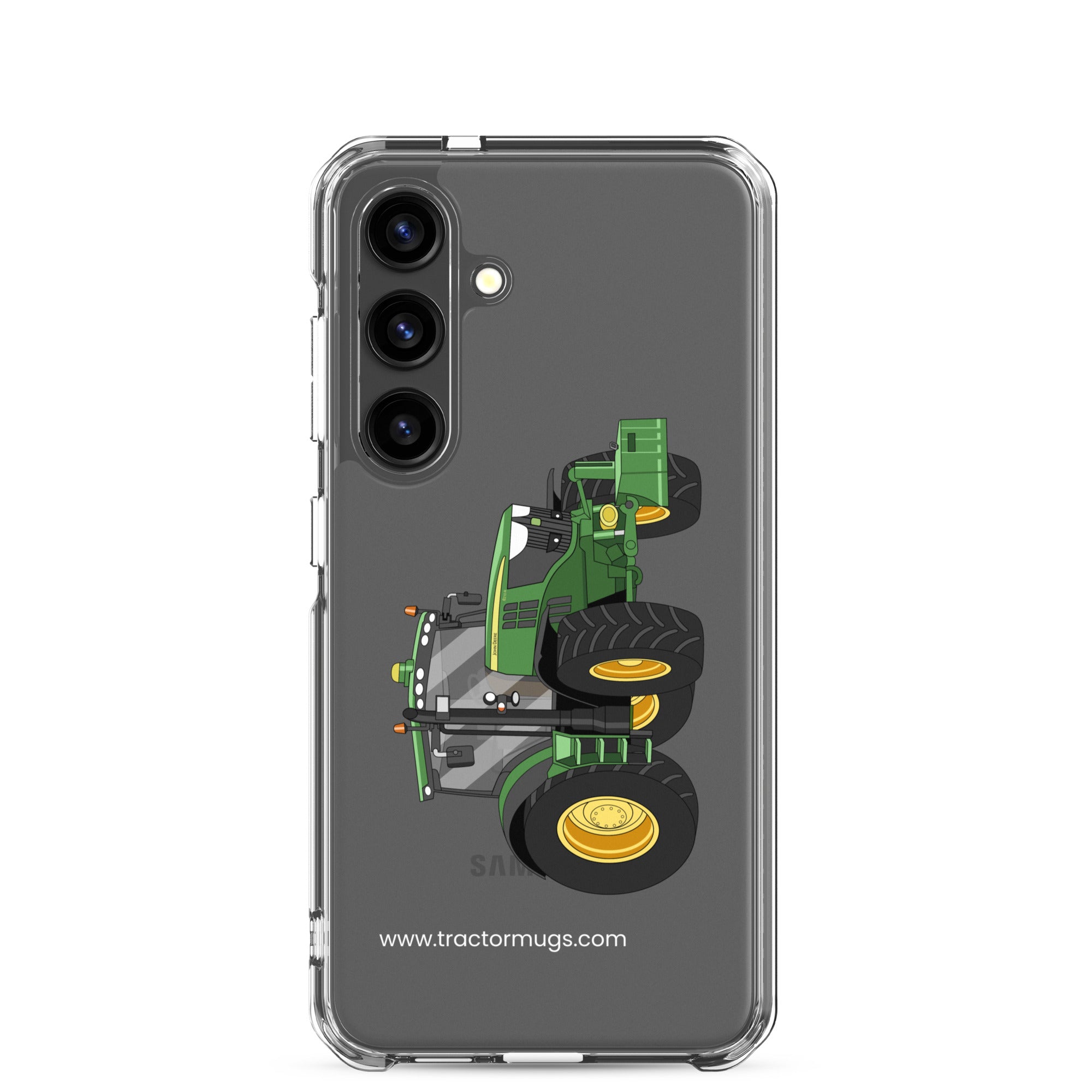The Tractor Mugs Store Samsung Galaxy S24 John Deere 6210 R | Clear Case for Samsung® Quality Farmers Merch