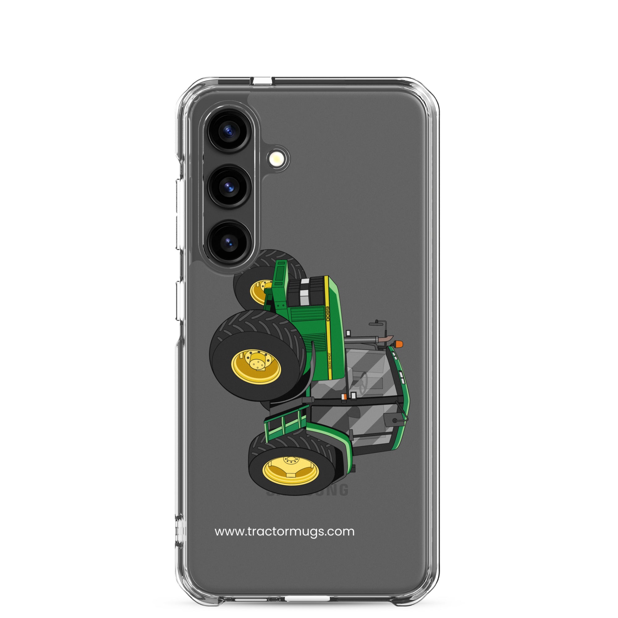 The Tractor Mugs Store Samsung Galaxy S24 John Deere 6800 | Clear Case for Samsung® Quality Farmers Merch