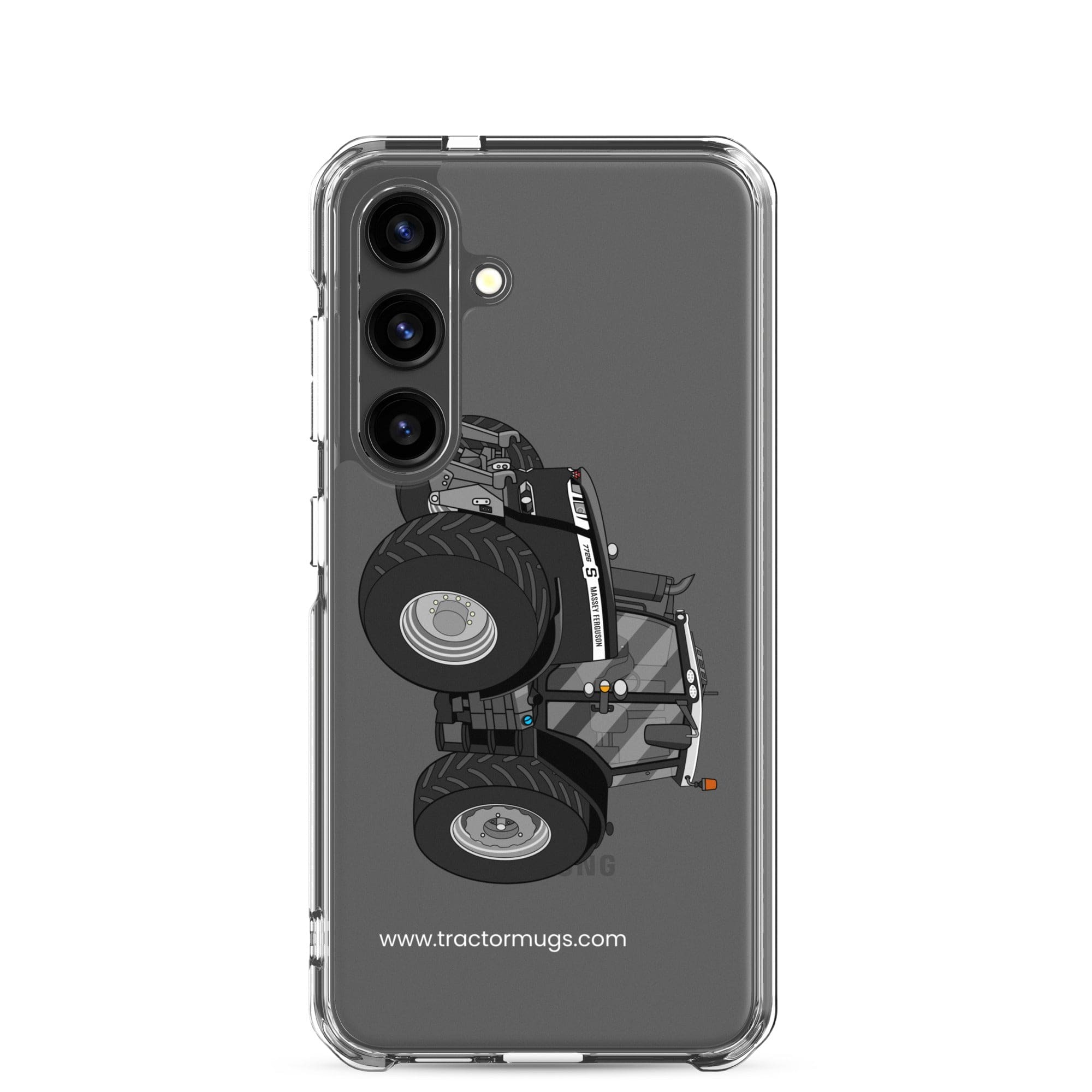 The Tractor Mugs Store Samsung Galaxy S24 Massey Ferguson 7726S Black Beauty | Clear Case for Samsung® Quality Farmers Merch