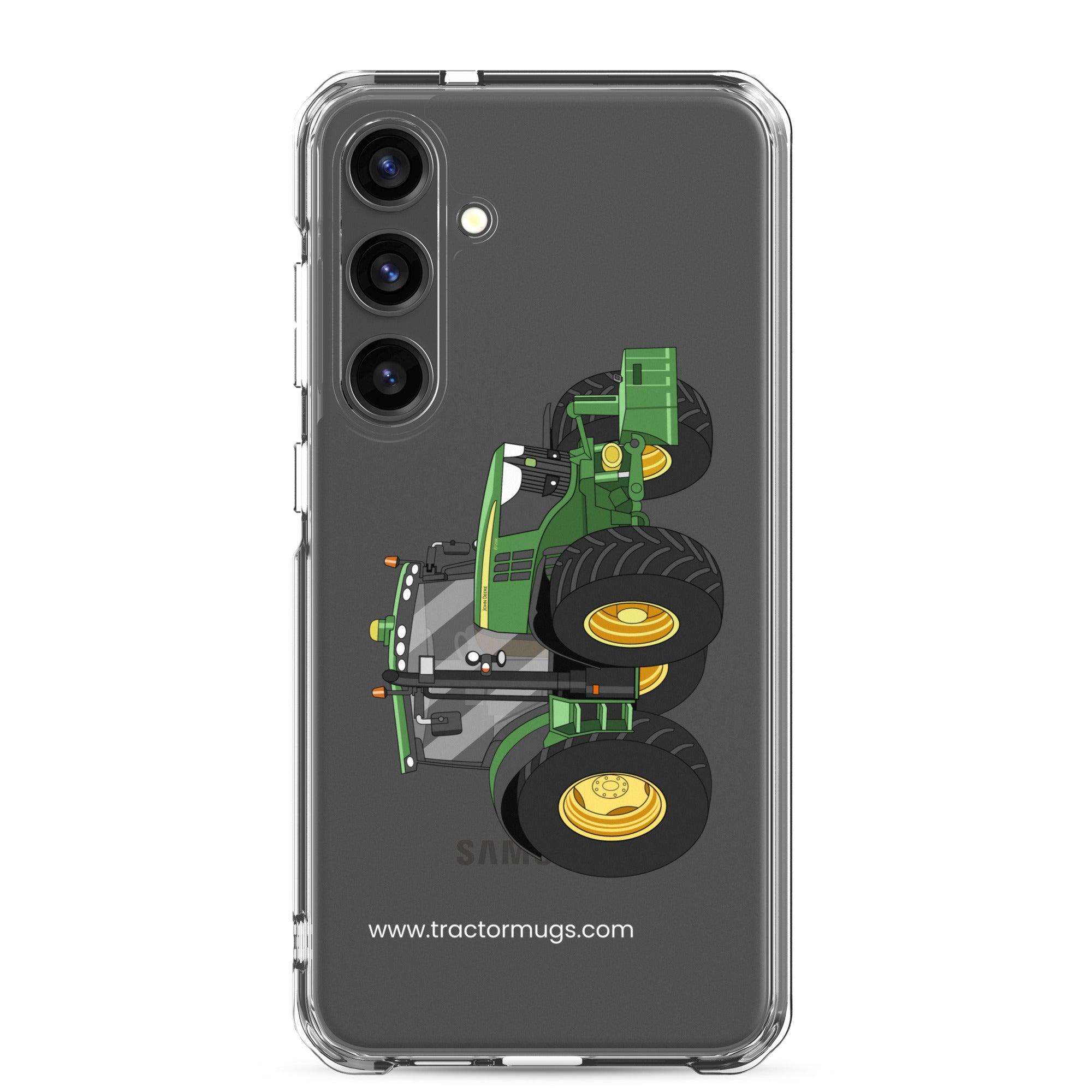 The Tractor Mugs Store Samsung Galaxy S24 Plus John Deere 6125 R | Clear Case for Samsung® Quality Farmers Merch