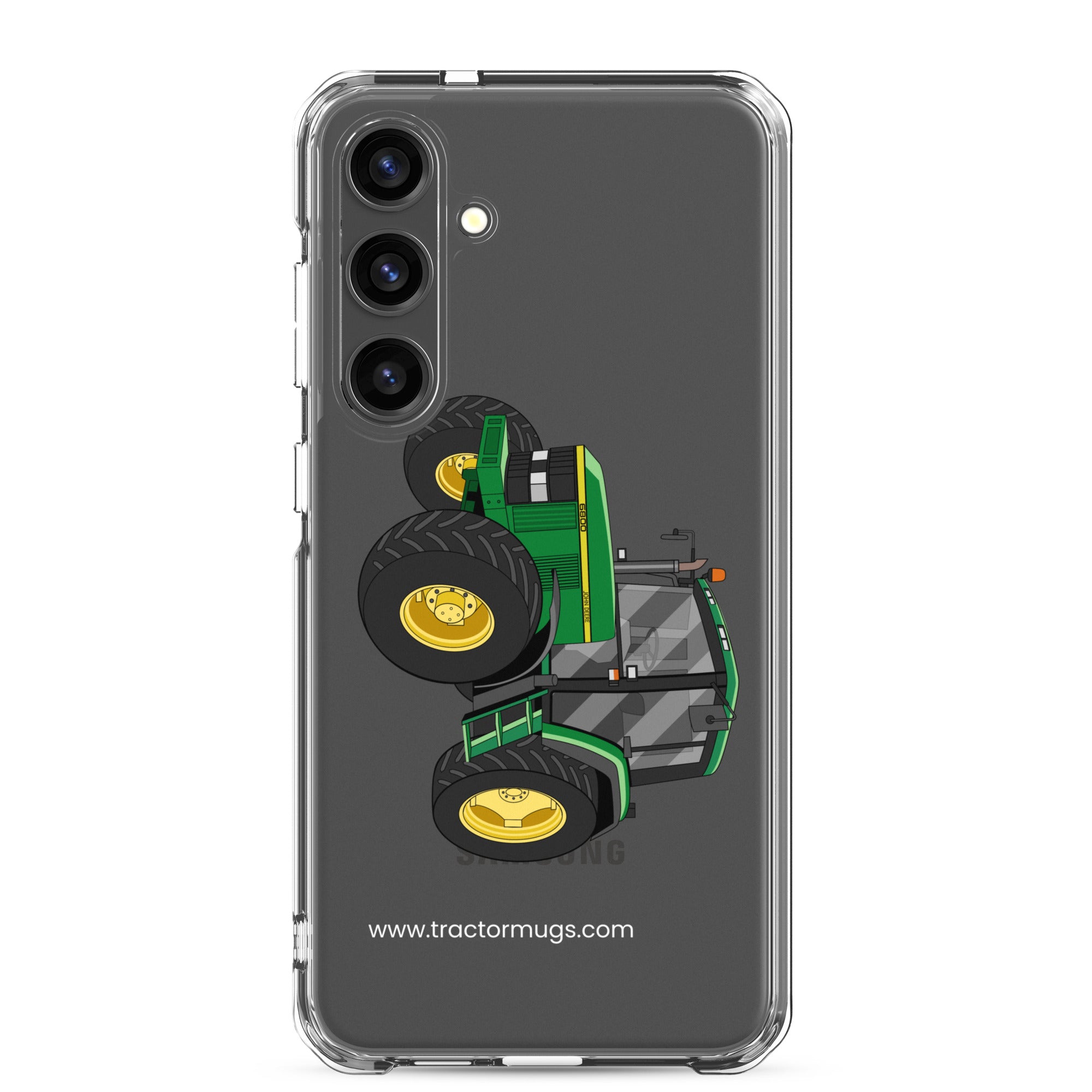 The Tractor Mugs Store Samsung Galaxy S24 Plus John Deere 6800 | Clear Case for Samsung® Quality Farmers Merch