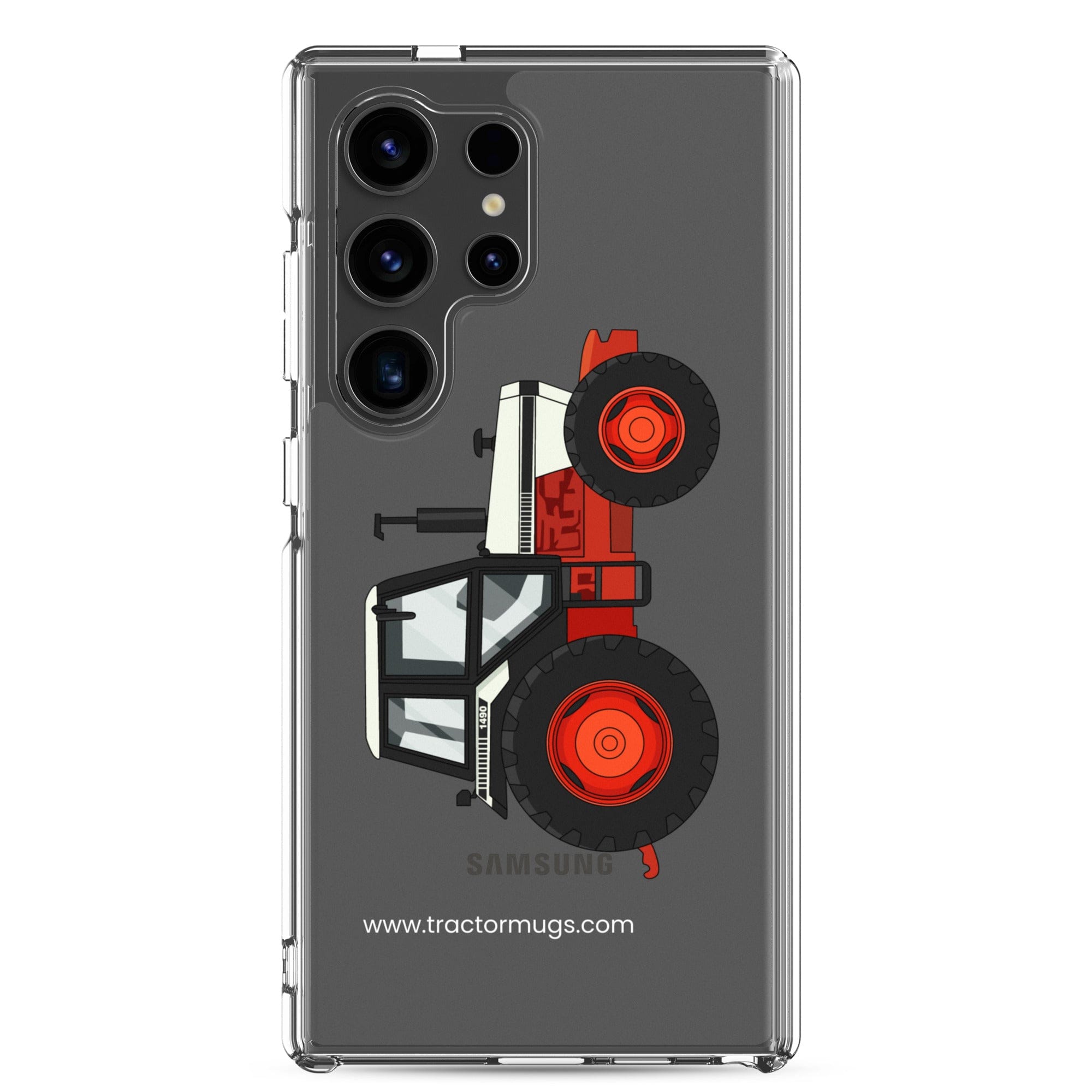 The Tractor Mugs Store Samsung Galaxy S24 Ultra David Brown 1490 4WD | Clear Case for Samsung® Quality Farmers Merch