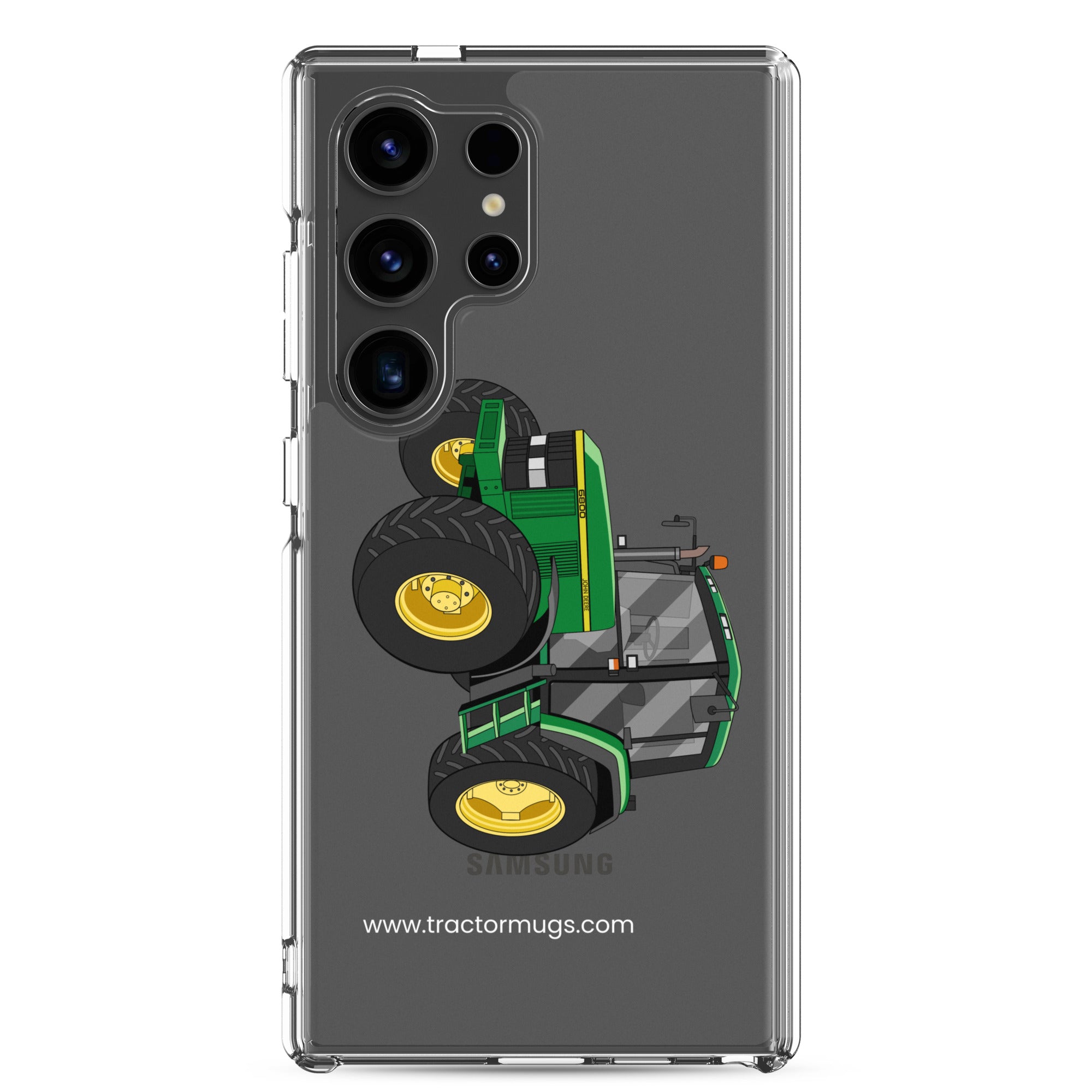 The Tractor Mugs Store Samsung Galaxy S24 Ultra John Deere 6800 | Clear Case for Samsung® Quality Farmers Merch