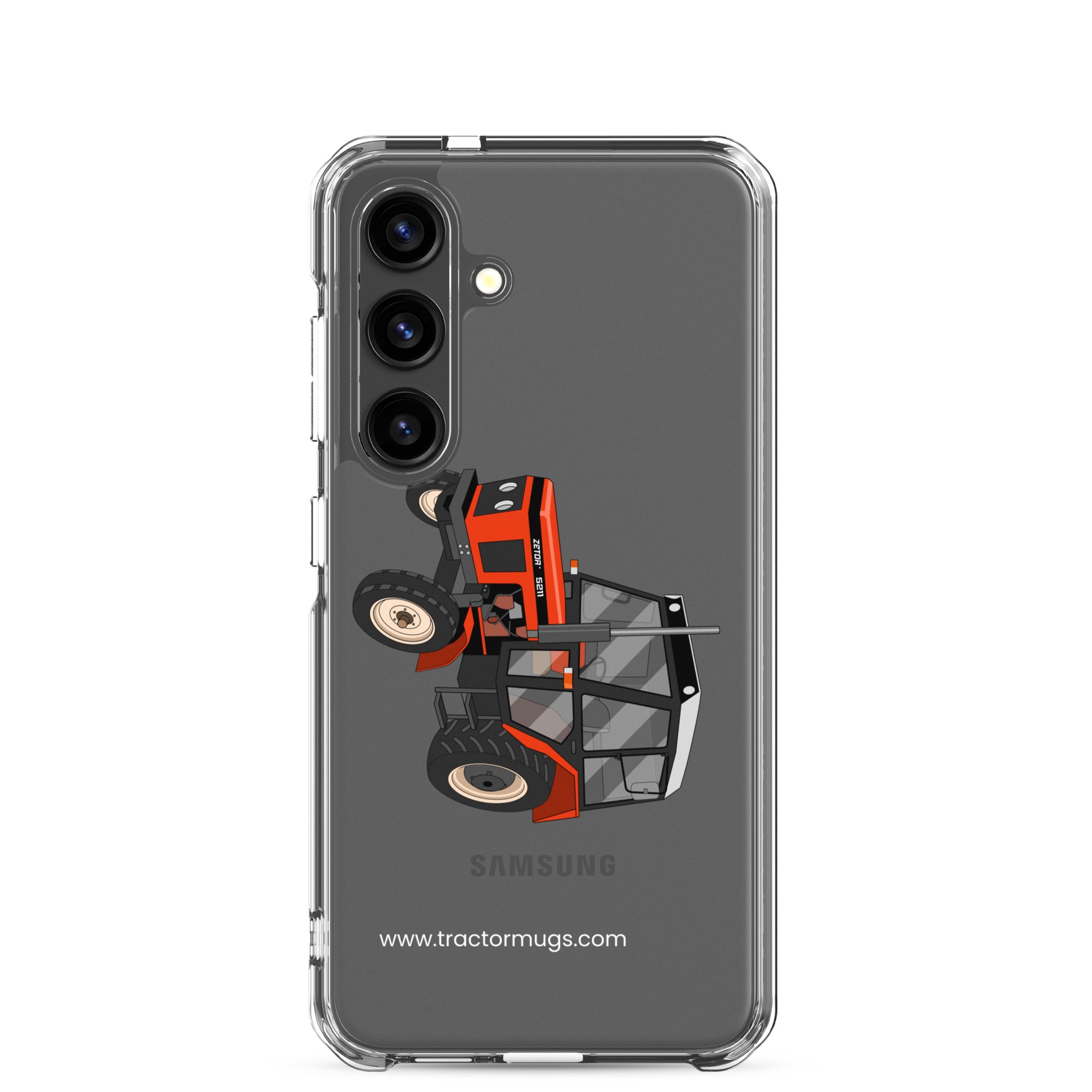 The Tractor Mugs Store Samsung Galaxy S24 Zetor 5211 | Clear Case for Samsung® Quality Farmers Merch