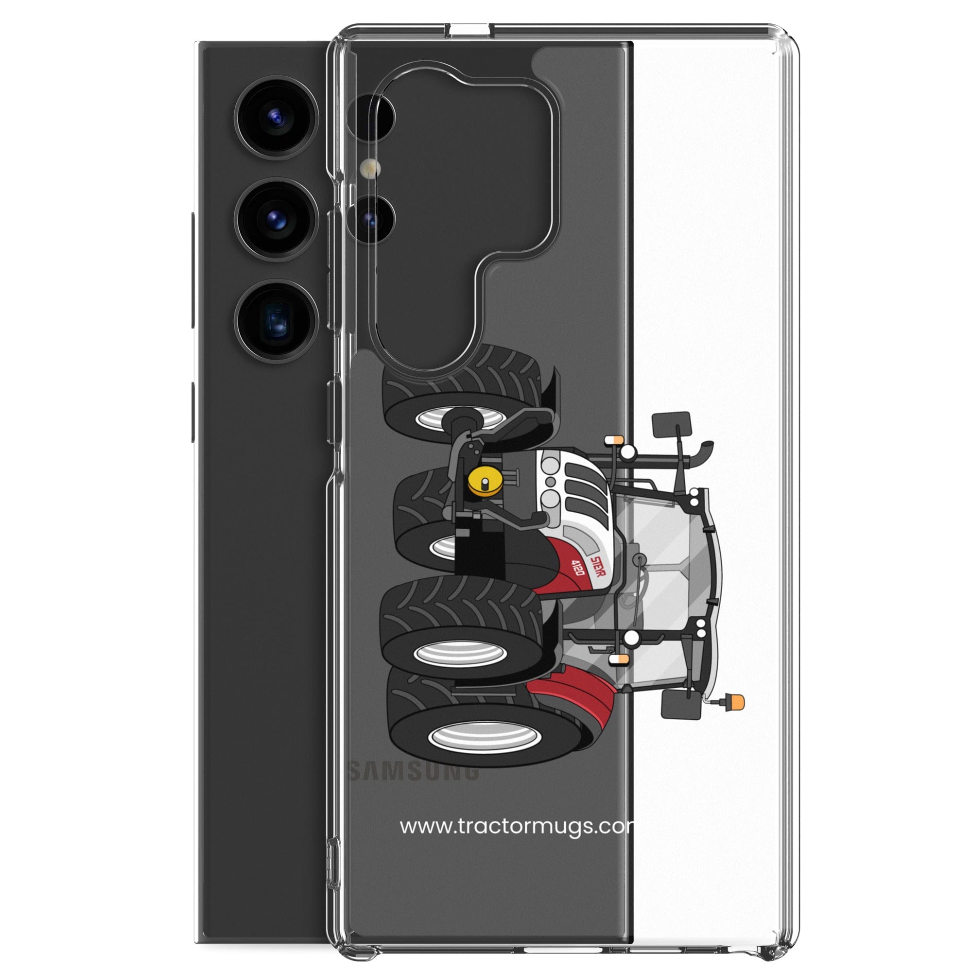 The Tractor Mugs Store Steyr 4120 Plus | Clear Case for SamsungĀ® Quality Farmers Merch