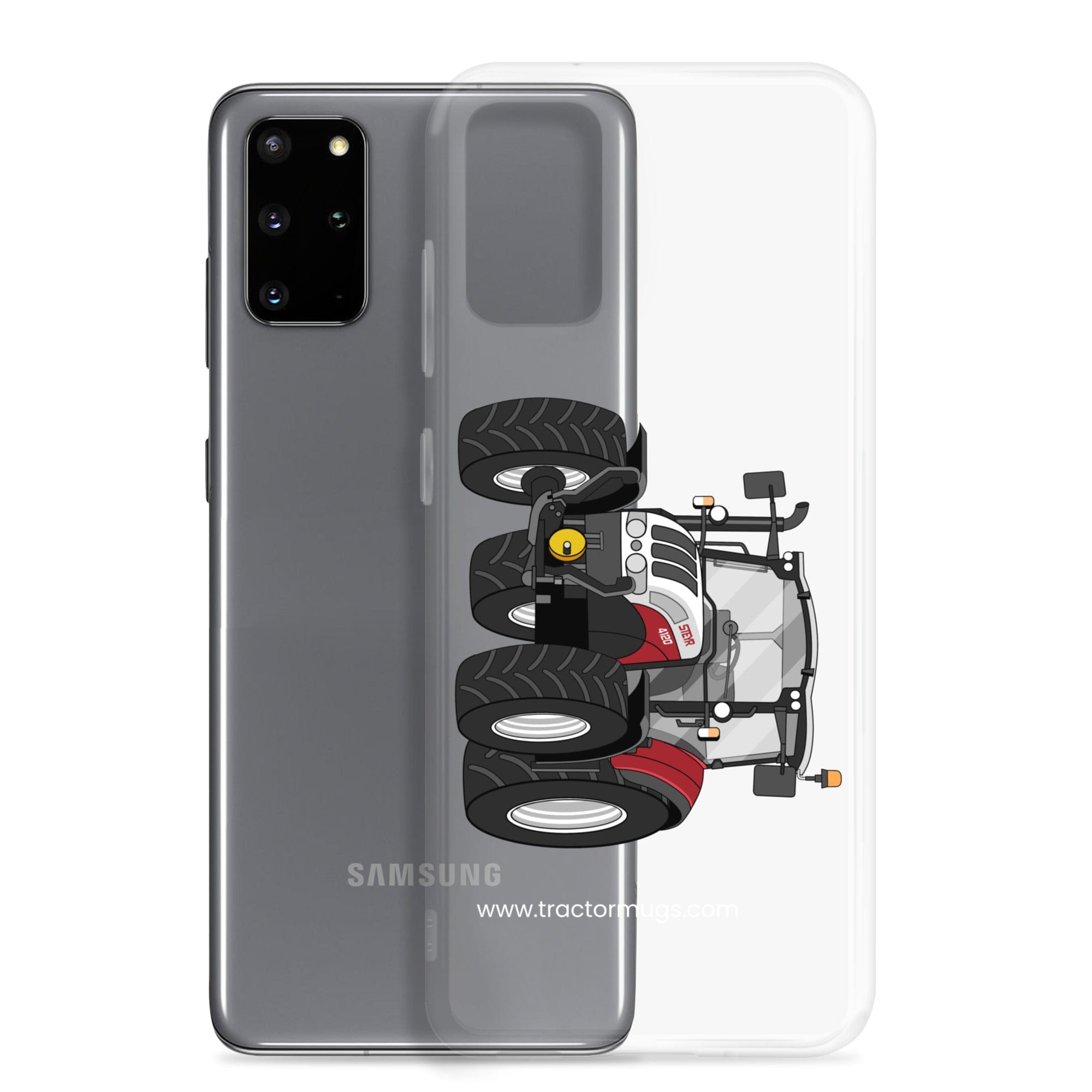 The Tractor Mugs Store Steyr 4120 Plus | Clear Case for SamsungĀ® Quality Farmers Merch