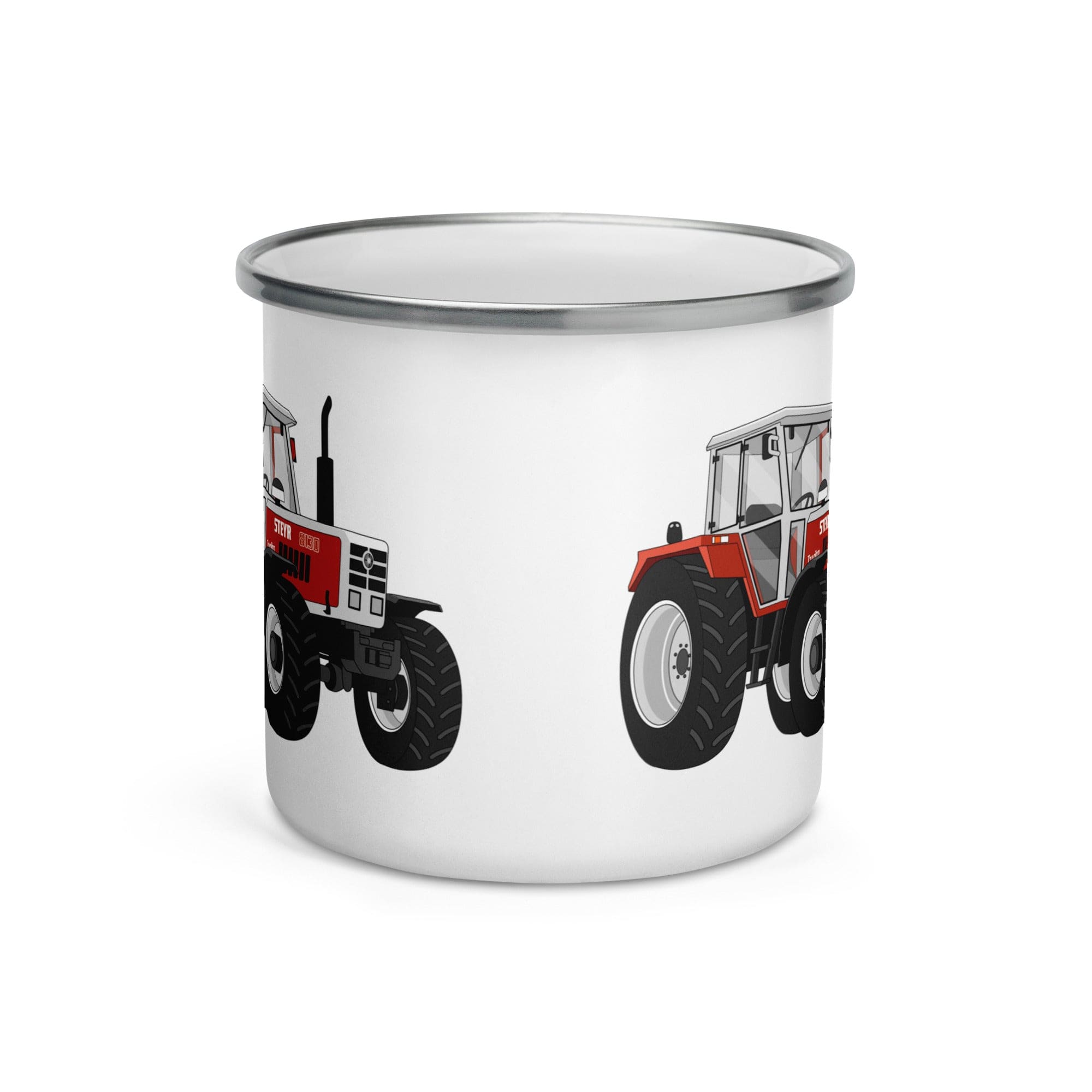 The Tractor Mugs Store Steyr 8130 | Enamel Mug Quality Farmers Merch