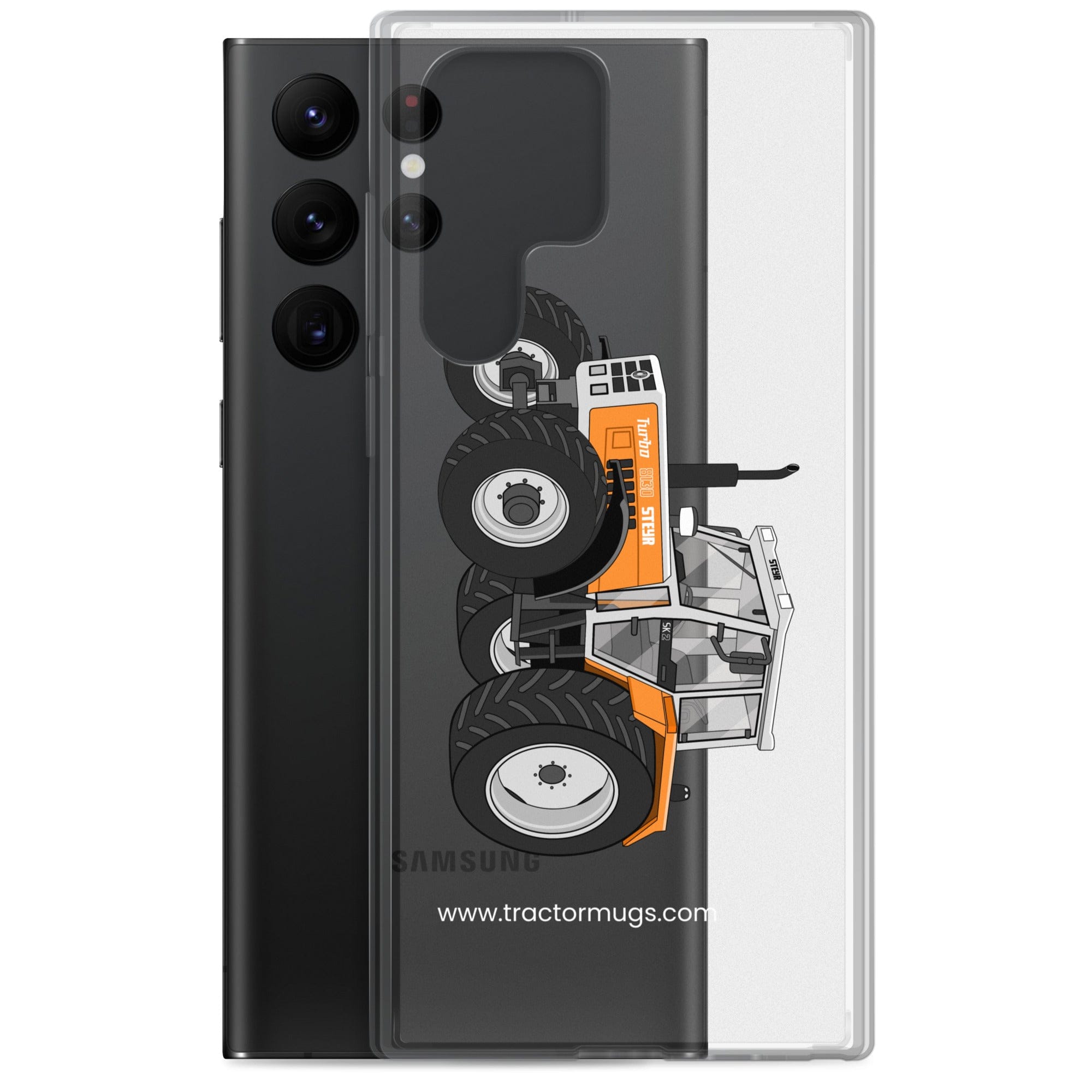 The Tractor Mugs Store Steyr SK 8130 Kommunal | Clear Case for SamsungĀ® Quality Farmers Merch
