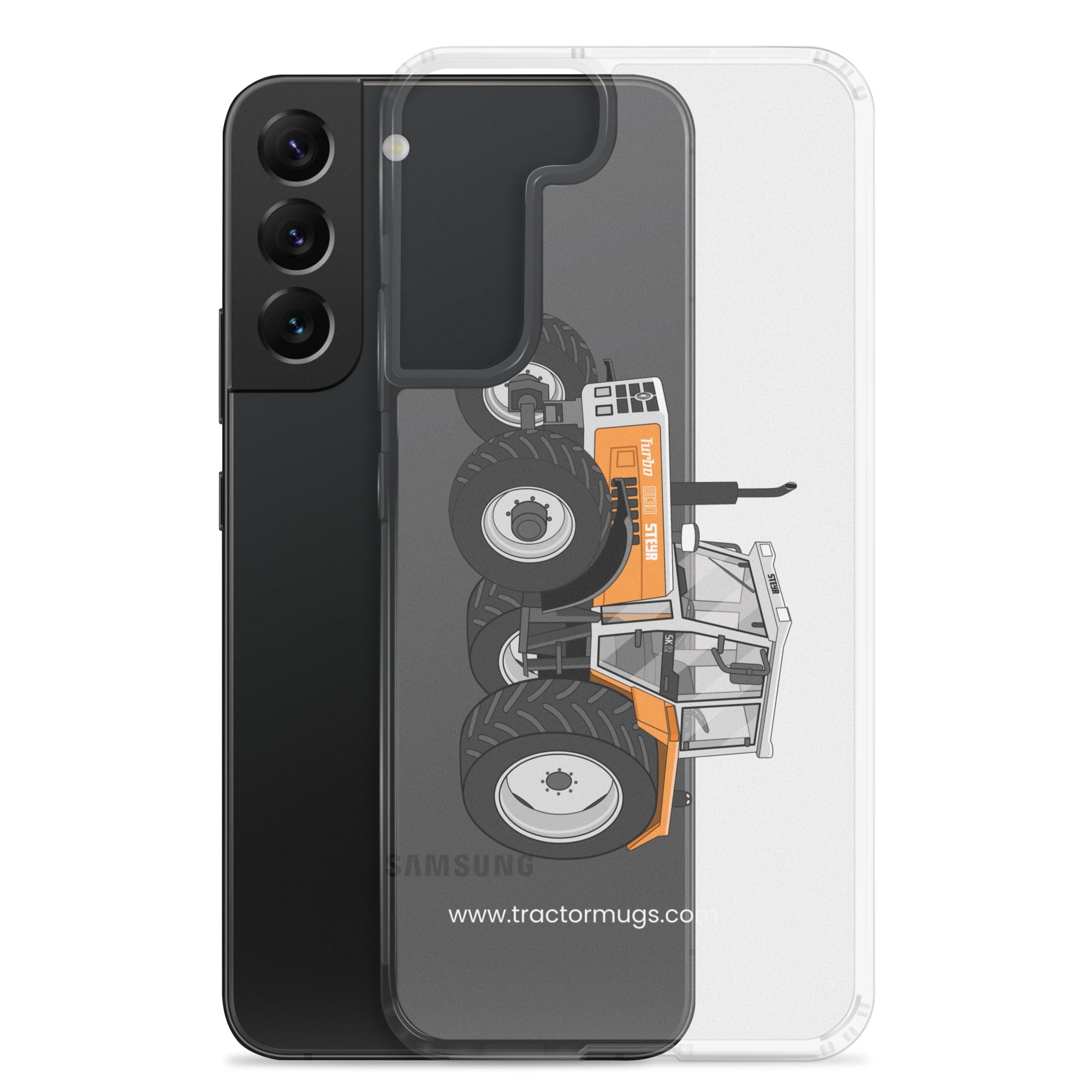 The Tractor Mugs Store Steyr SK 8130 Kommunal | Clear Case for SamsungĀ® Quality Farmers Merch