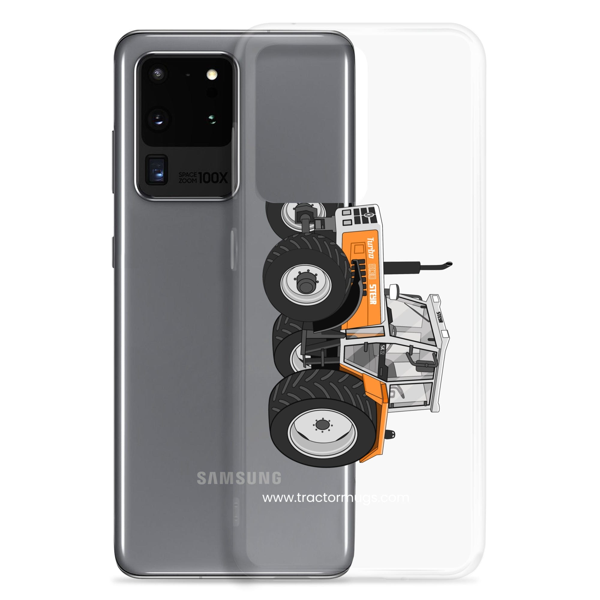 The Tractor Mugs Store Steyr SK 8130 Kommunal | Clear Case for SamsungĀ® Quality Farmers Merch