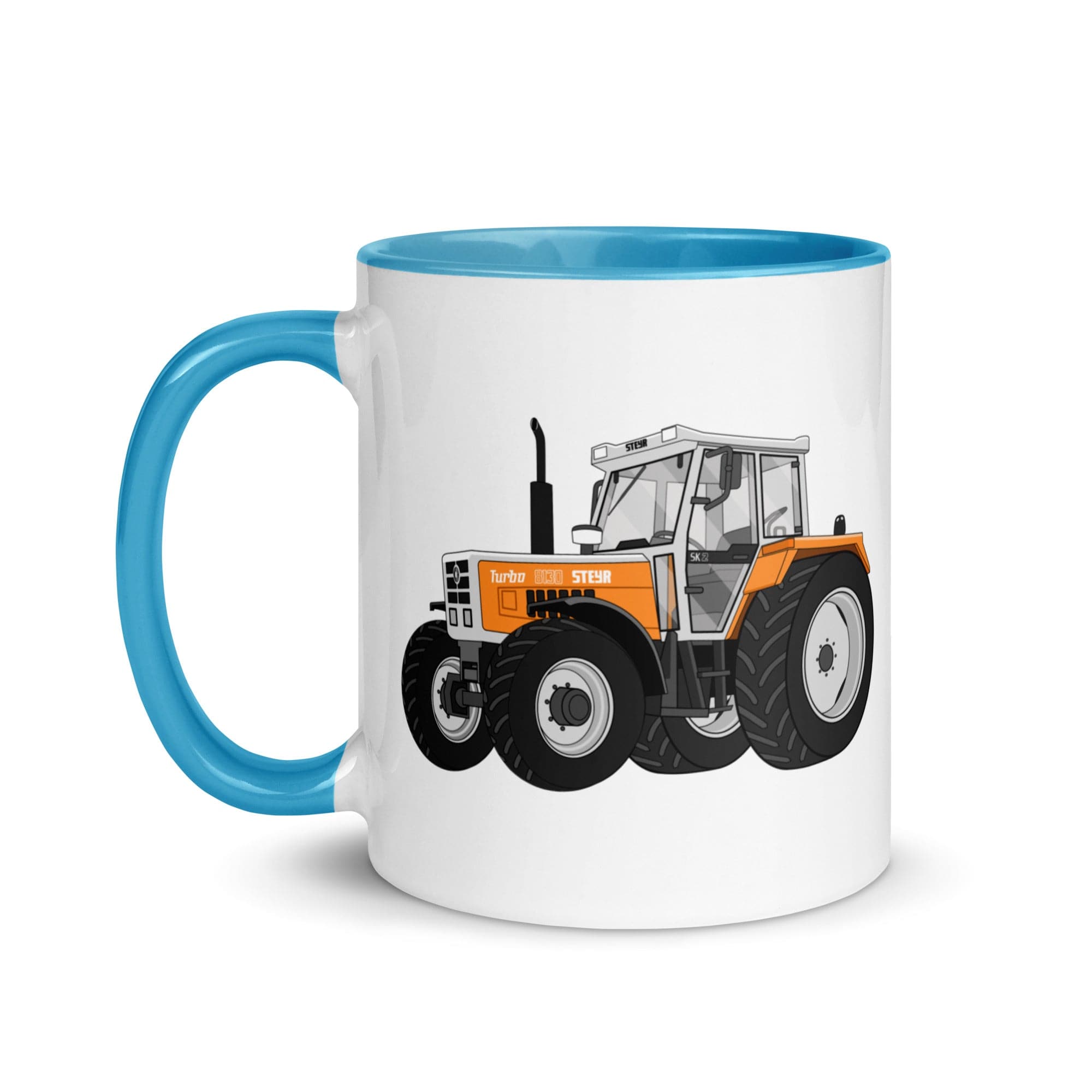 The Tractor Mugs Store Steyr SK 8130 Kommunal | Mug with Color Inside Quality Farmers Merch