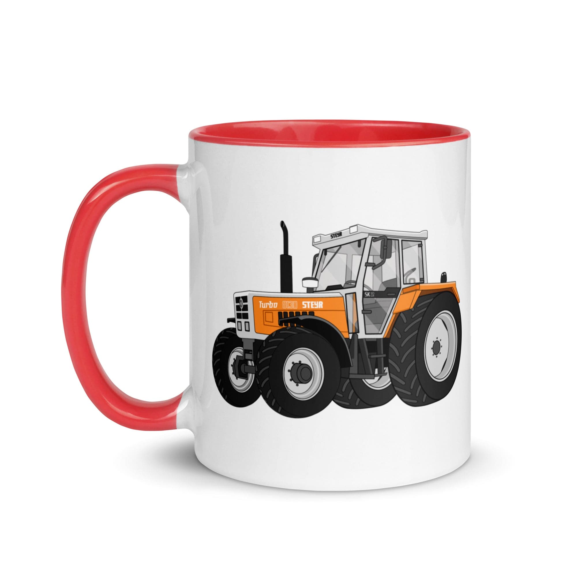 The Tractor Mugs Store Steyr SK 8130 Kommunal | Mug with Color Inside Quality Farmers Merch