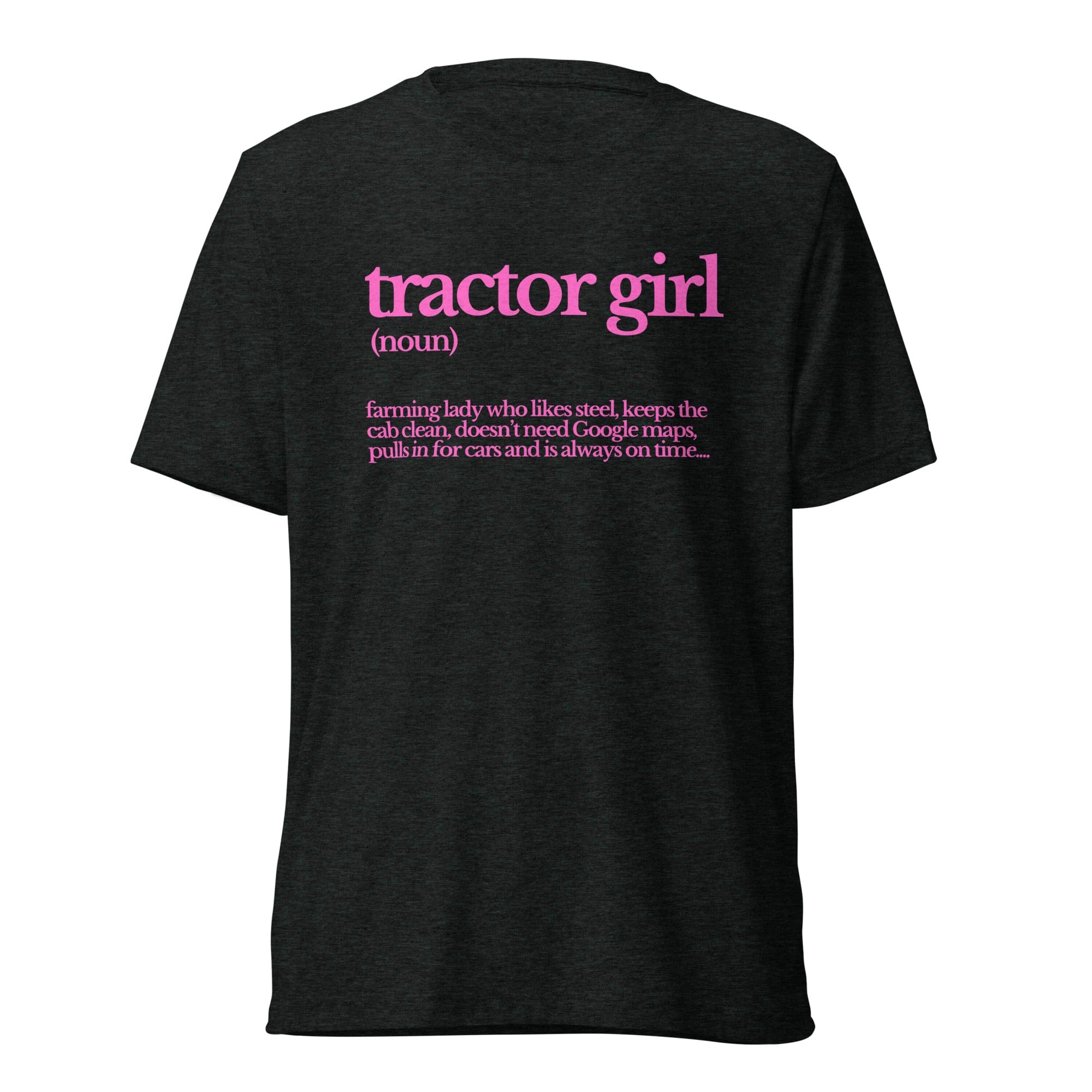 The Tractor Mugs Store T-Shirt Charcoal-Black Triblend / XS TRACTOR GIRL | T-shirt Quality Farmers Merch