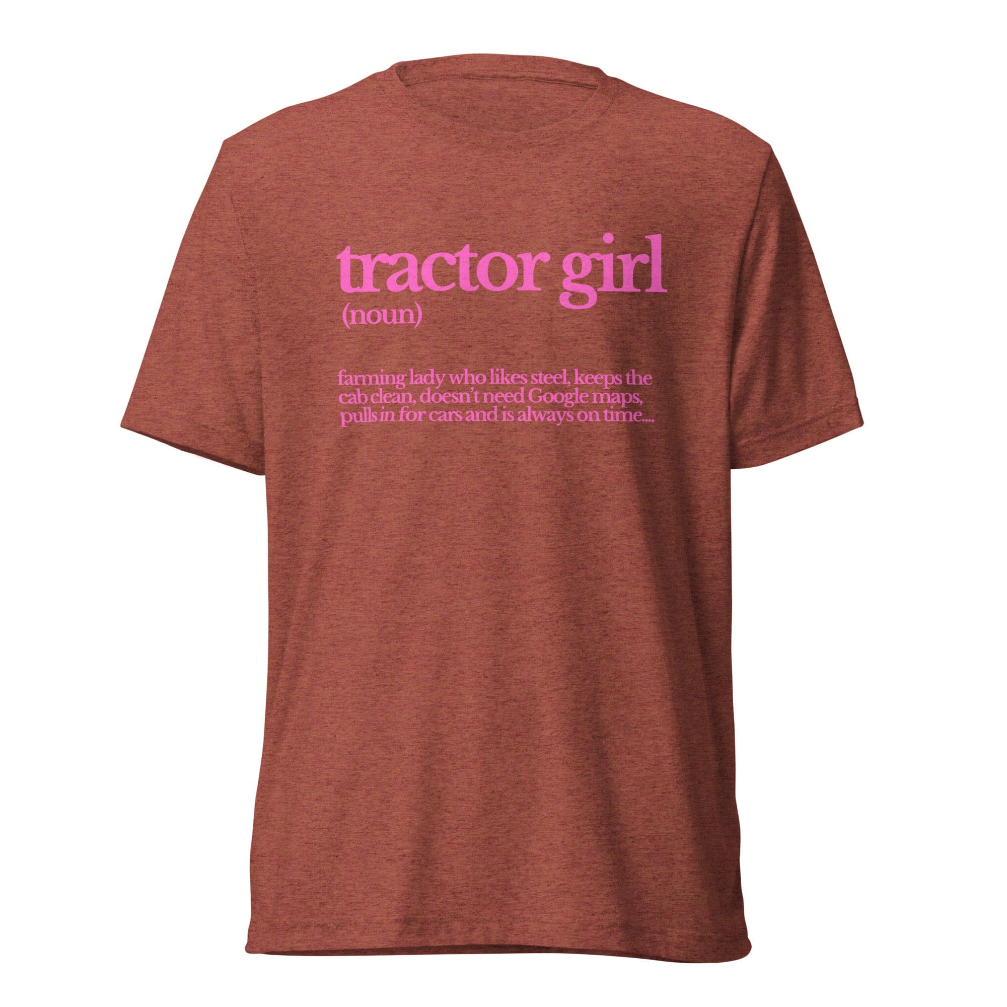 The Tractor Mugs Store T-Shirt Clay Triblend / XS TRACTOR GIRL | T-shirt Quality Farmers Merch