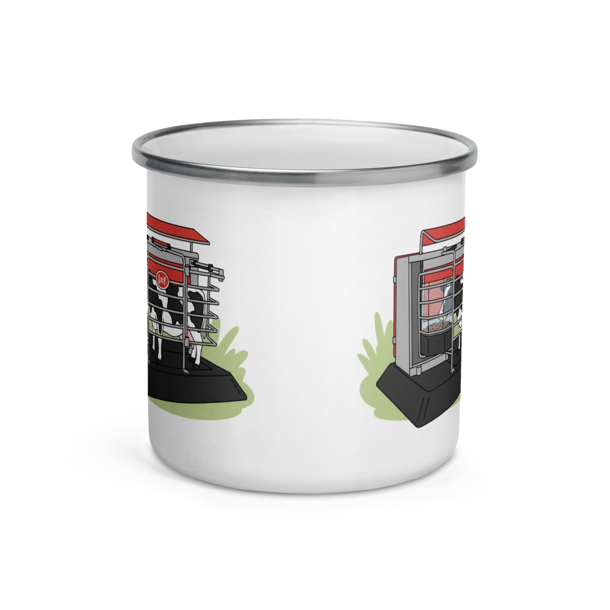 The Tractor Mugs Store The 'Robotman' Dairy Farmer | Enamel Mug Quality Farmers Merch