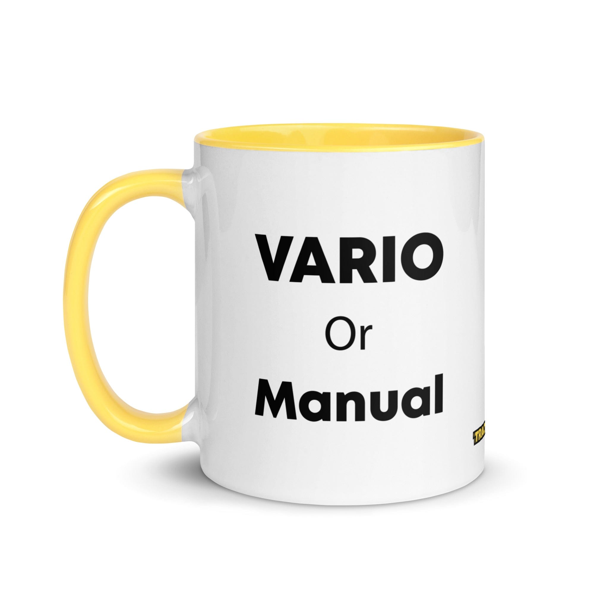 The Tractor Mugs Store Vario or Manual | Mug with Color Inside Quality Farmers Merch