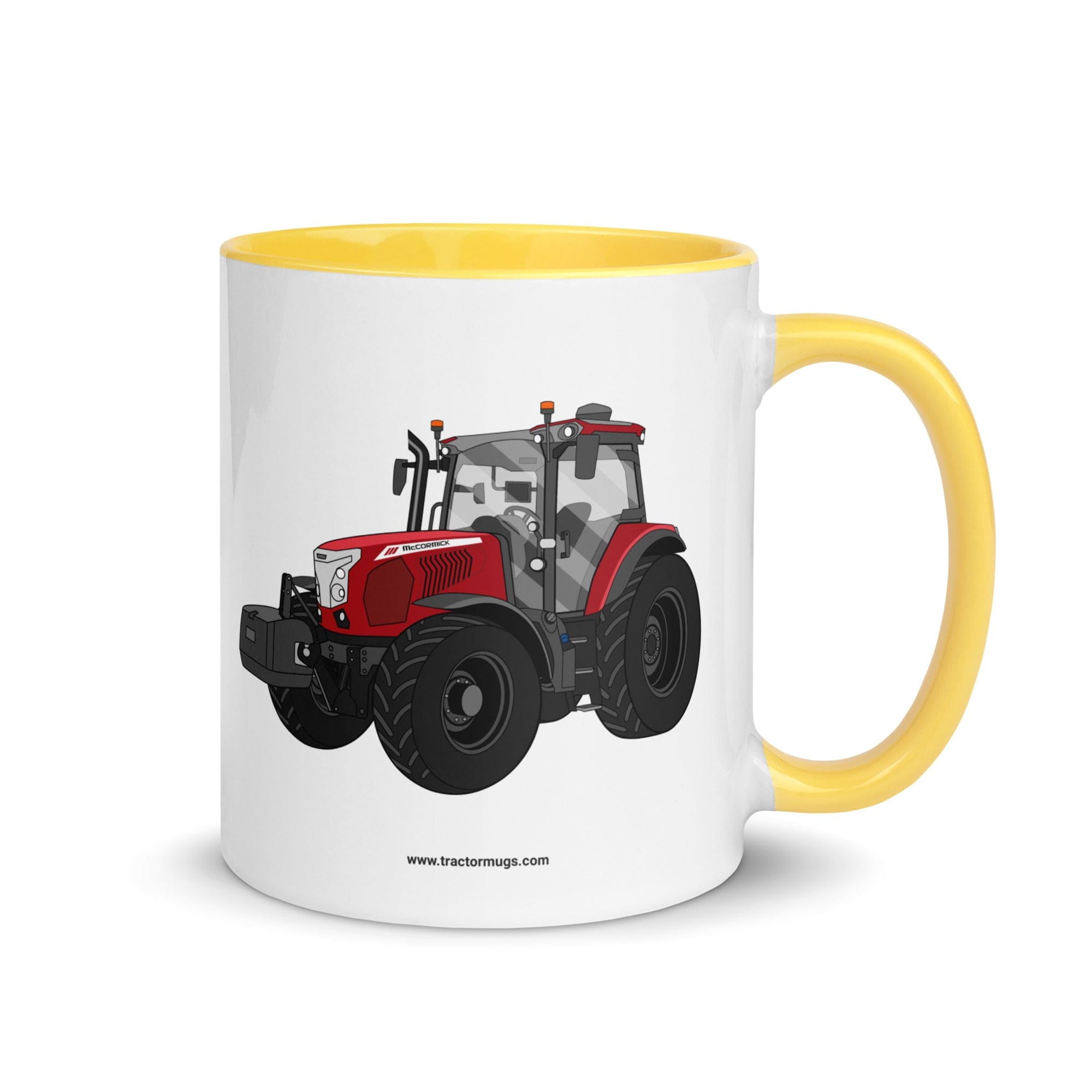 The Tractor Mugs Store Yellow / 11 oz McCormick X6 414 | Mug with Color Inside Quality Farmers Merch