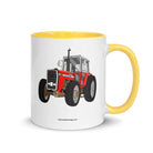 The Tractor Mugs Store Yellow Massey 595 | Mug with Color Inside Quality Farmers Merch