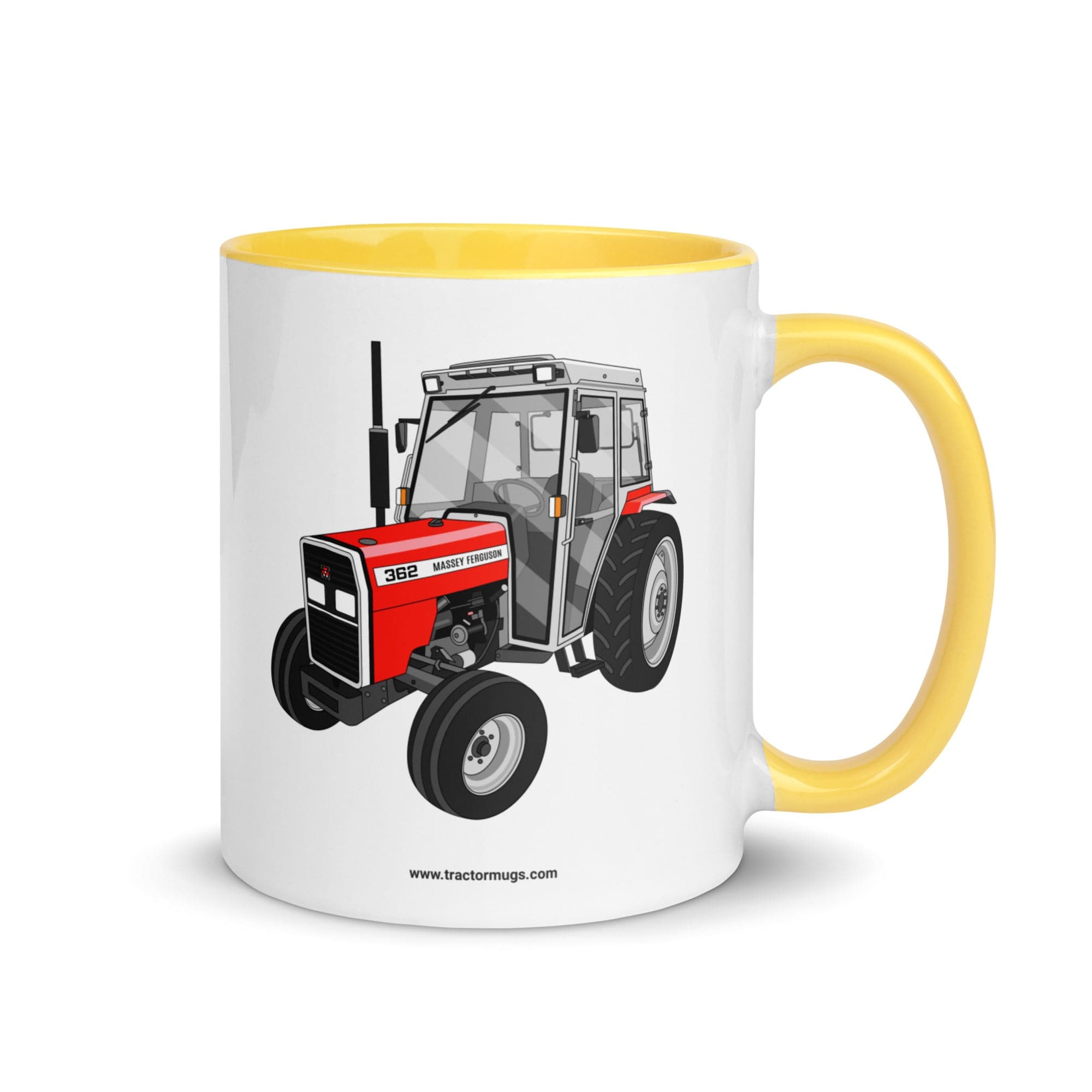 The Tractor Mugs Store Yellow Massey Ferguson 362 | Mug with Color Inside Quality Farmers Merch