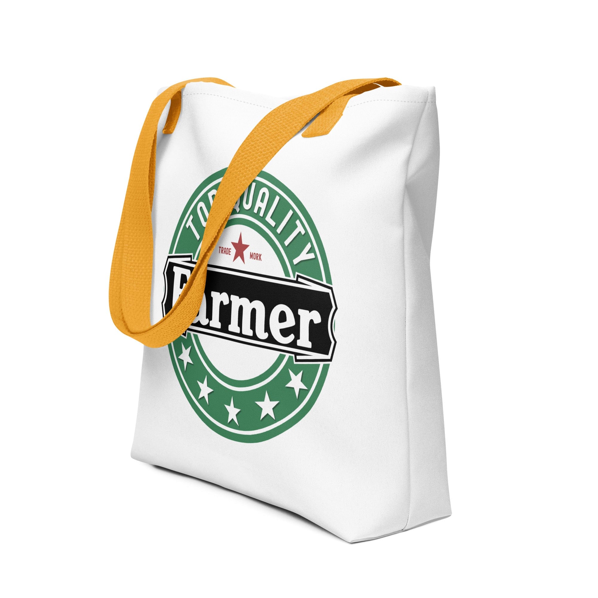 The Tractor Mugs Store Yellow QUALITY FARMER | Tote bag Quality Farmers Merch