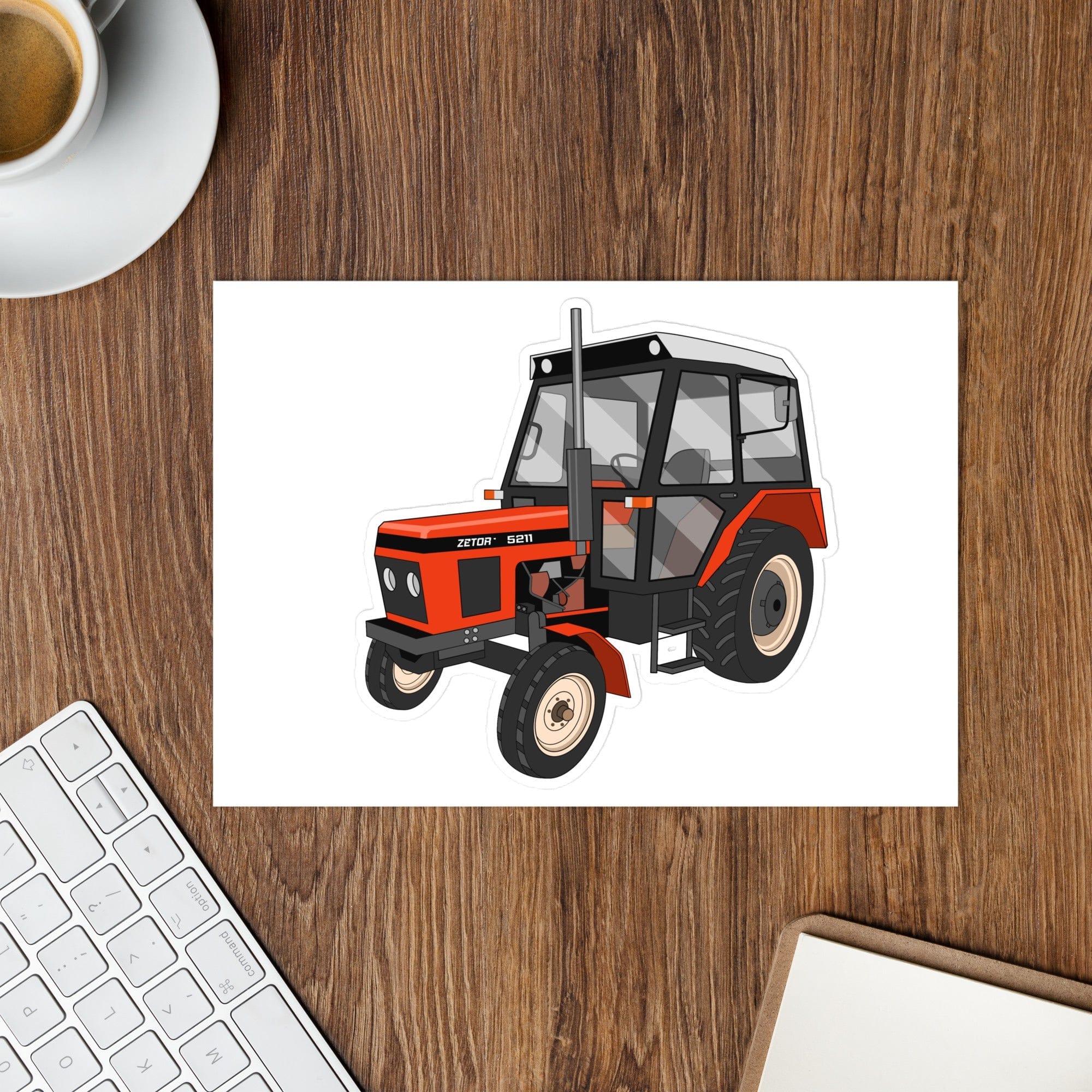 The Tractor Mugs Store Zetor 5211 | Large Sticker Quality Farmers Merch