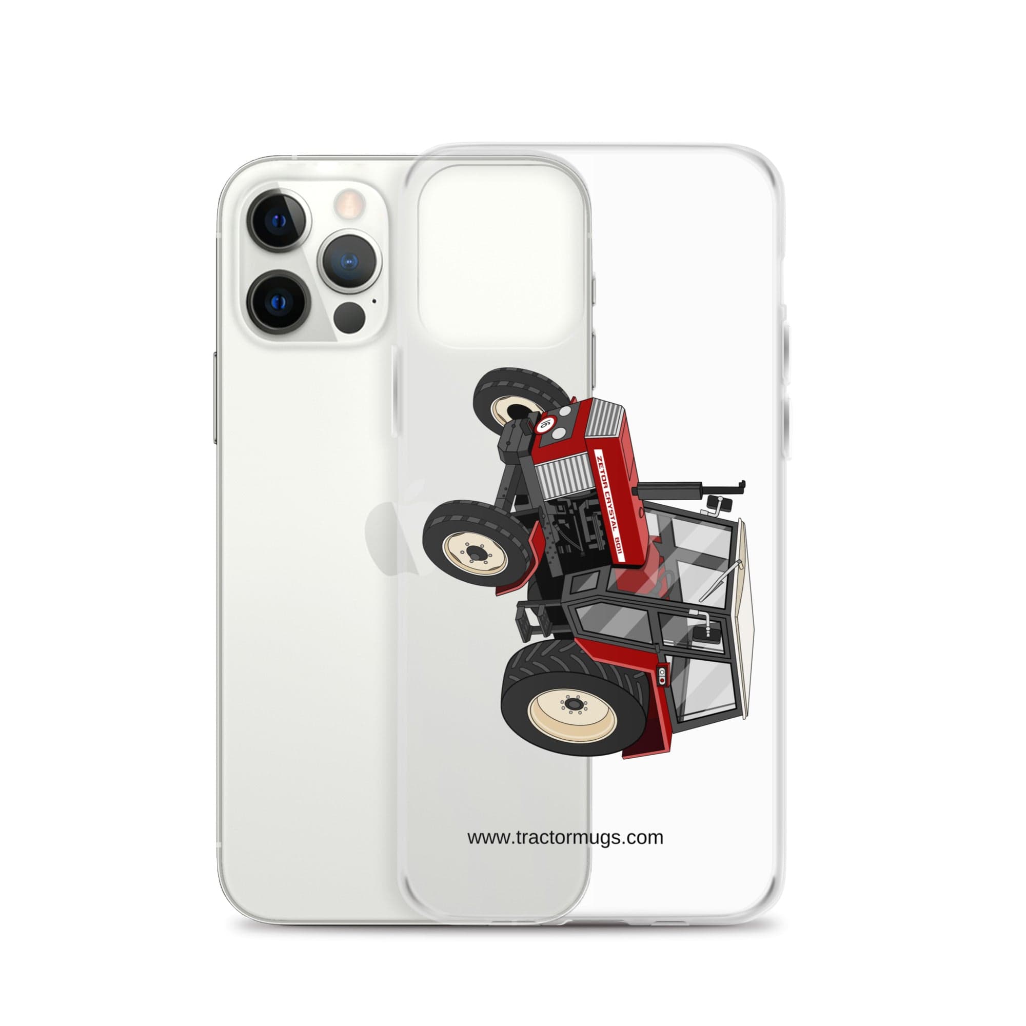 The Tractor Mugs Store Zetor Crystal 8011 | Clear Case for iPhone® Quality Farmers Merch
