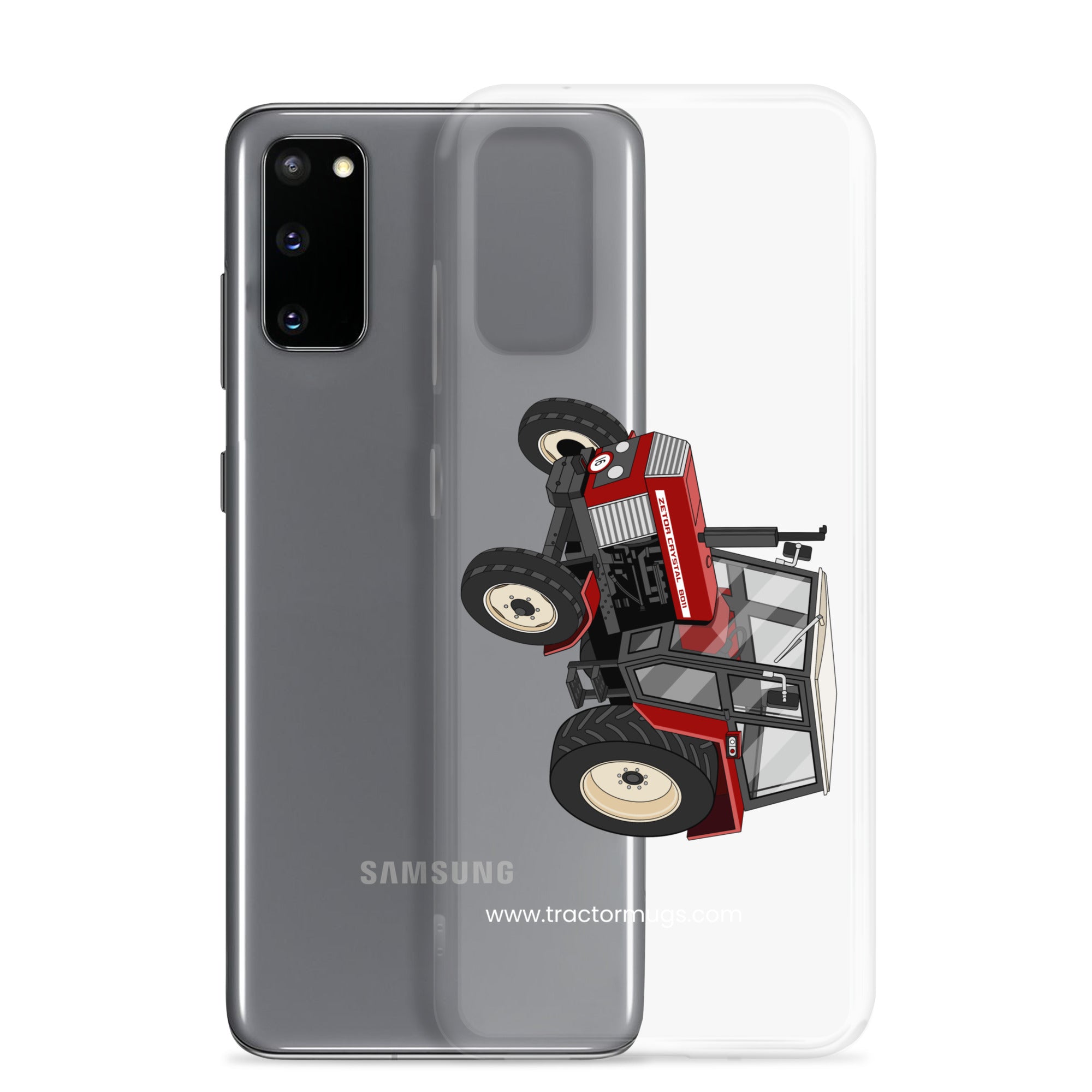 The Tractor Mugs Store Zetor Crystal 8011 | Clear Case for Samsung® Quality Farmers Merch
