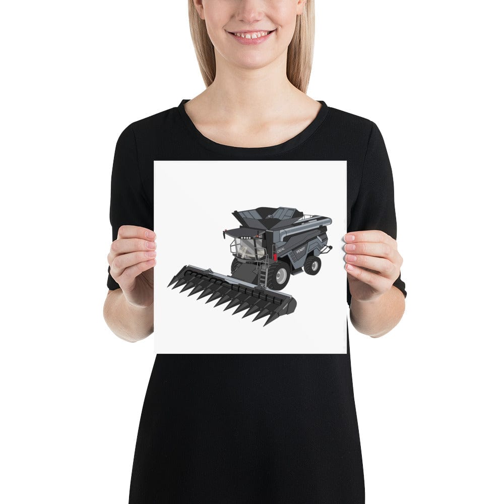 The Tractors Mugs Store 10″×10″ Fendt 9T Ideal Combine Harvester Poster Quality Farmers Merch