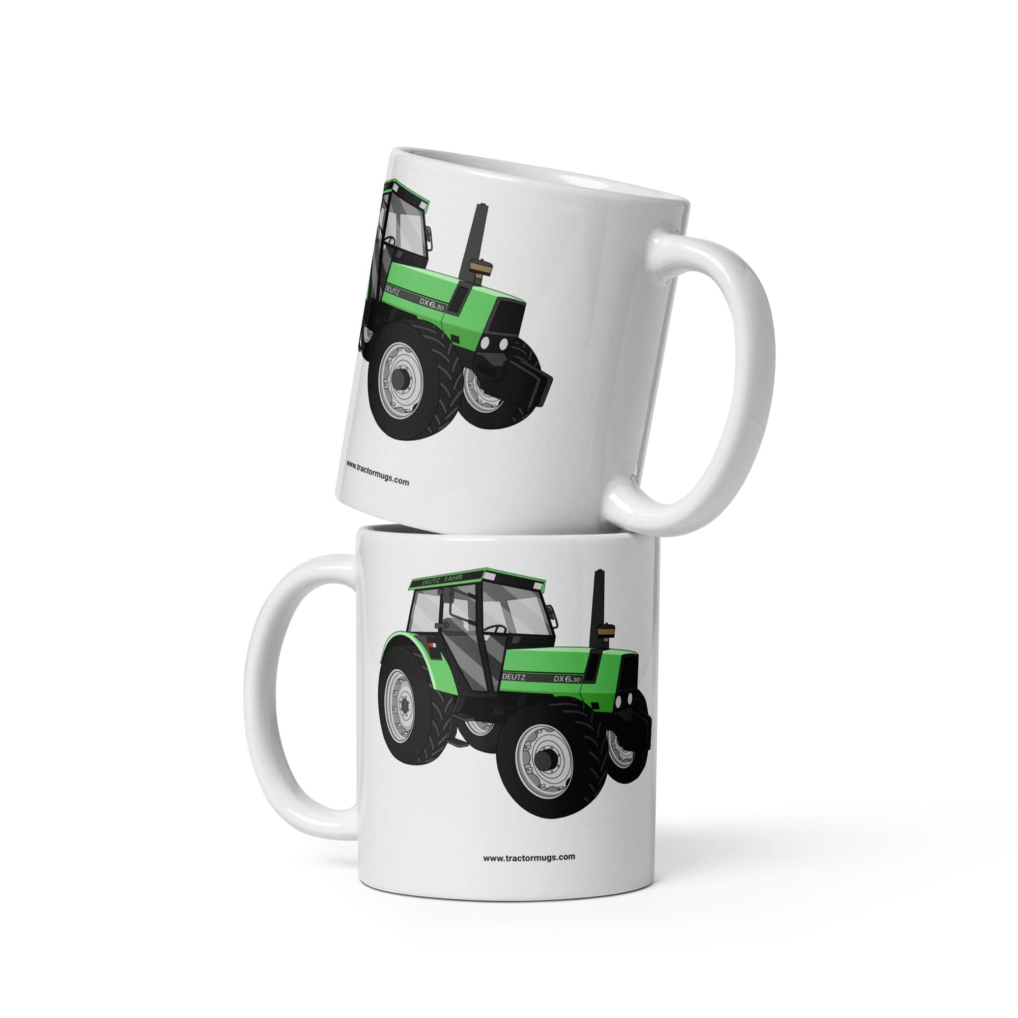 The Tractors Mugs Store 11 oz Deutz Fahr DX 6.30 White glossy mug Quality Farmers Merch