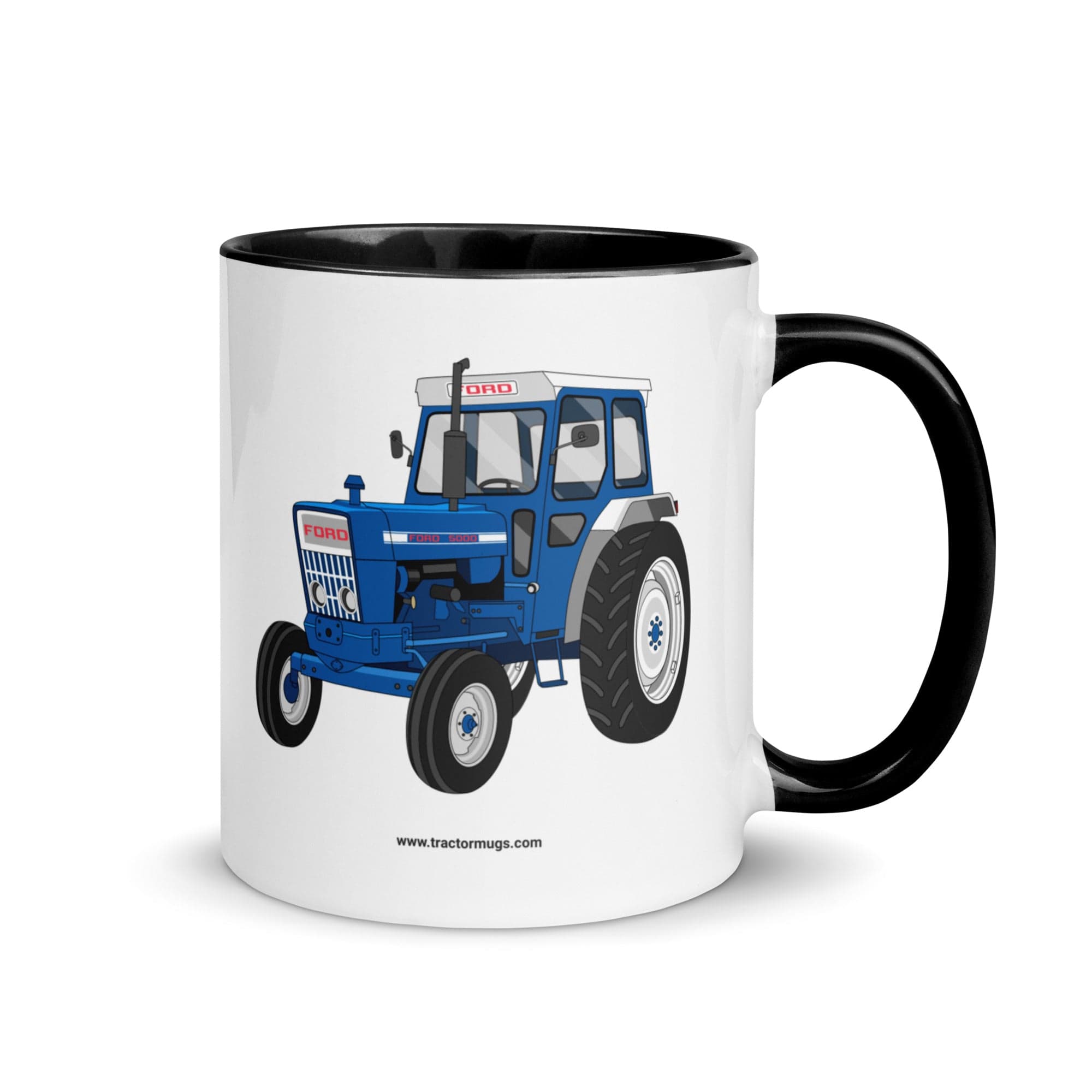 The Tractors Mugs Store 11 oz Ford 5000 | Mug with Color Inside Quality Farmers Merch