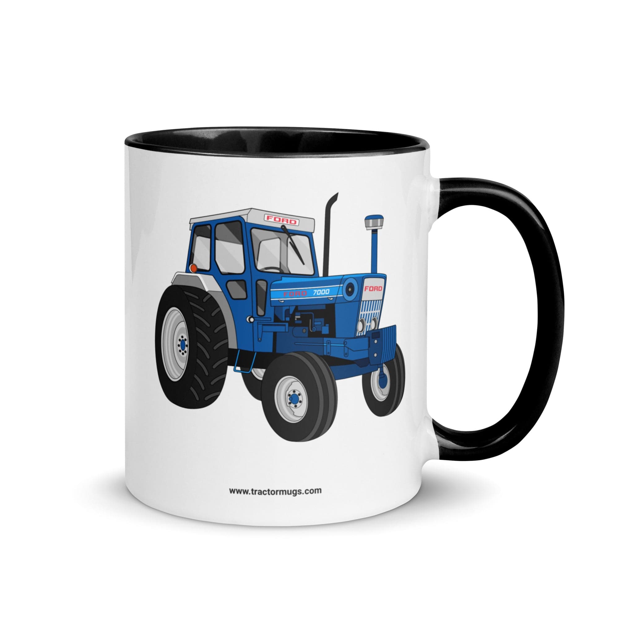 The Tractors Mugs Store 11 oz Ford 7000 | Mug with Color Inside Quality Farmers Merch