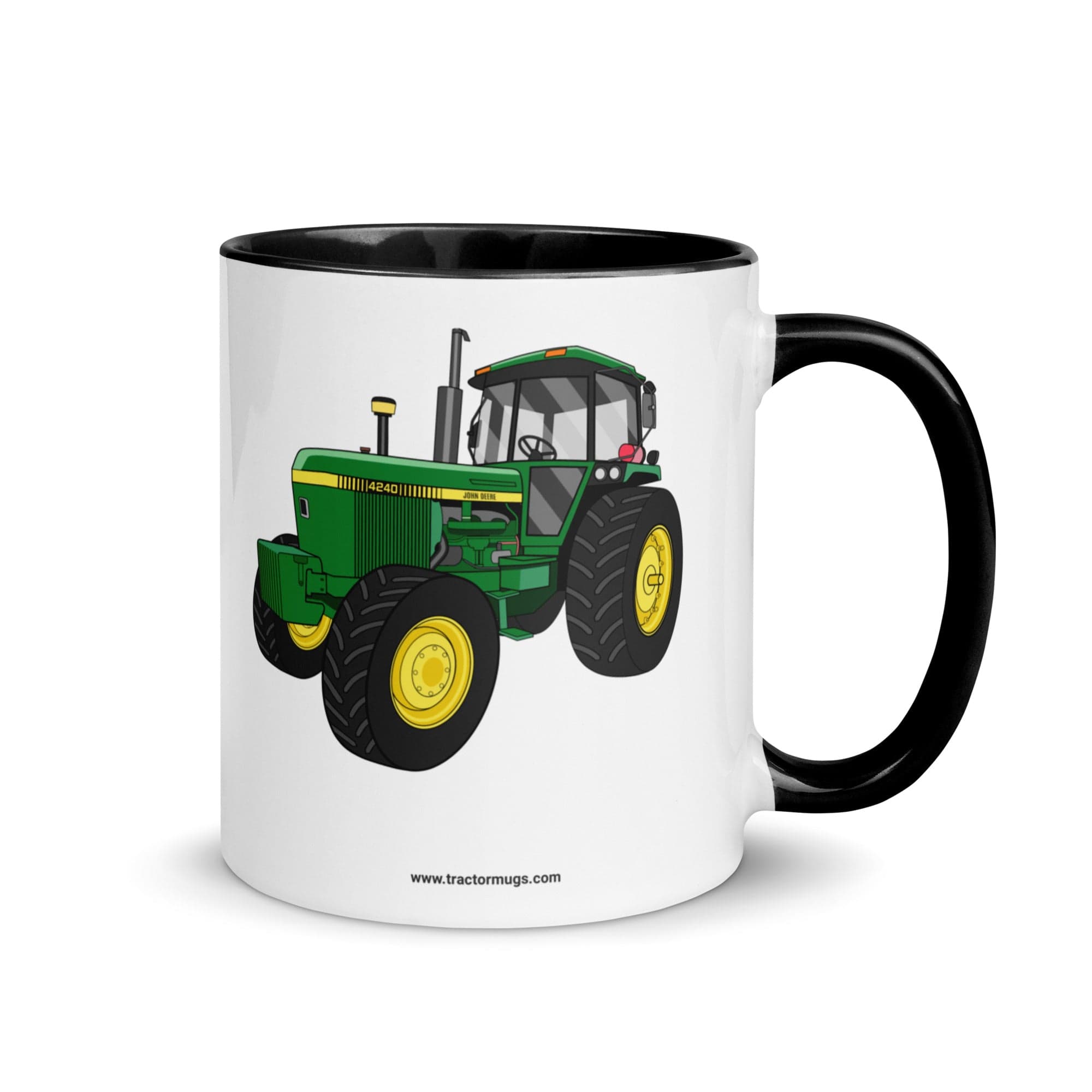 The Tractors Mugs Store 11 oz John Deere 4240 | Mug with Color Inside Quality Farmers Merch