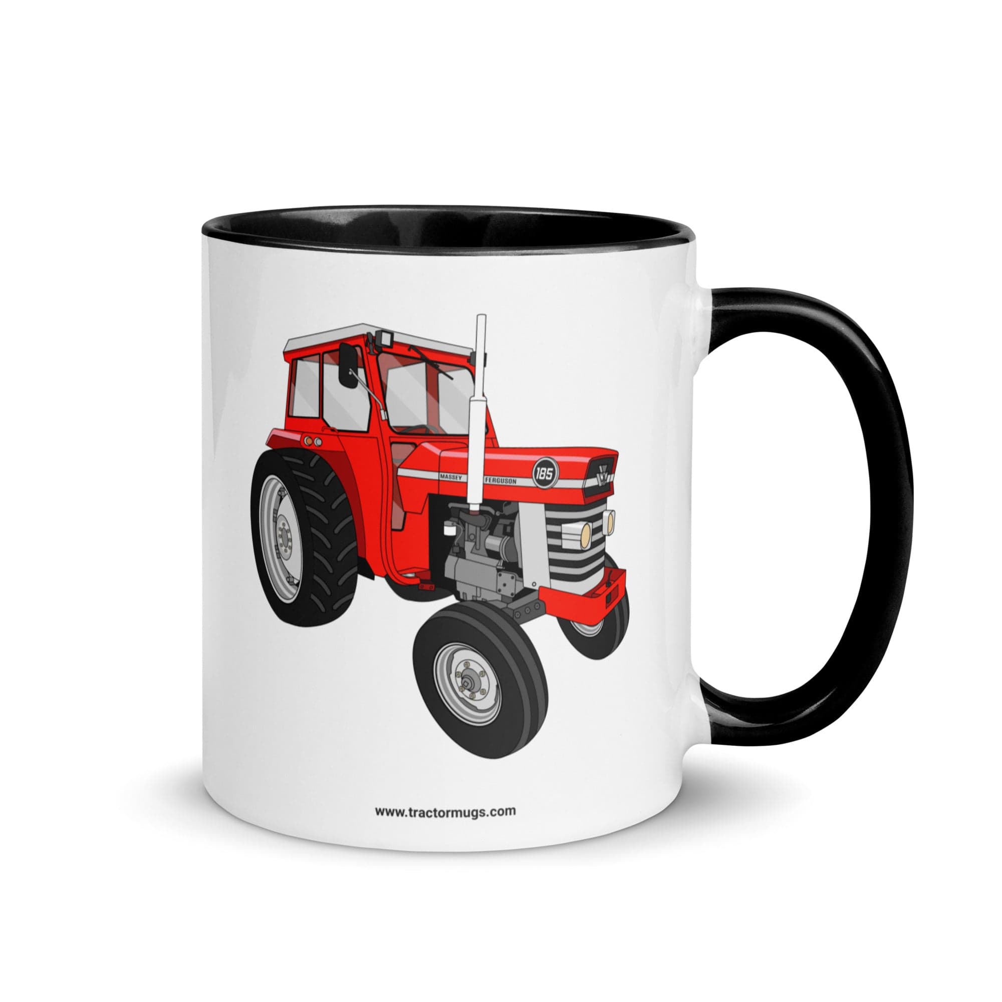 The Tractors Mugs Store 11 oz Massey Ferguson 185 | Mug with Color Inside Quality Farmers Merch