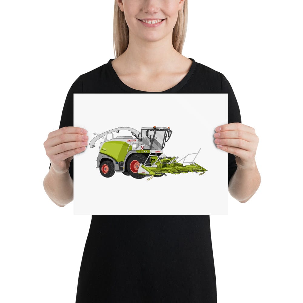 The Tractors Mugs Store 11″×14″ Class Jaguar 860 Forage Harvester Poster Quality Farmers Merch