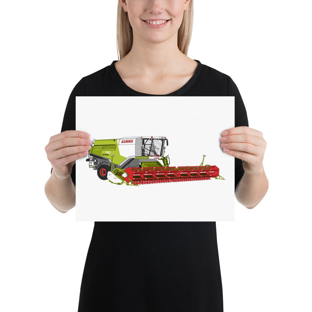 The Tractors Mugs Store 11″×14″ Class Lexion 760 TT Poster Quality Farmers Merch