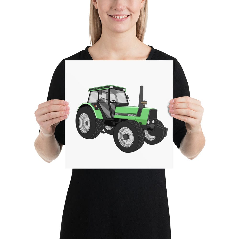 The Tractors Mugs Store 12″×12″ Deutz Fahr DX 6.30 Poster Quality Farmers Merch