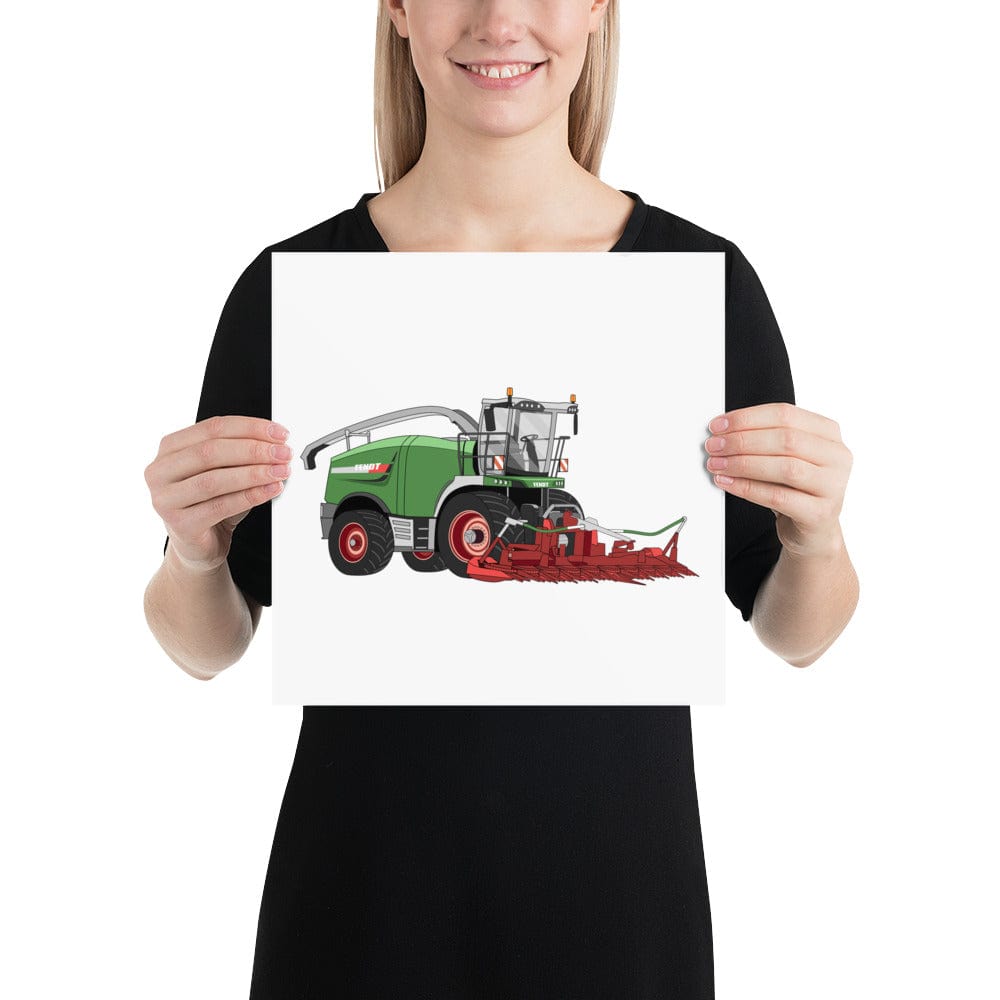 The Tractors Mugs Store 12″×12″ Fendt Katana 85 Forage Harvester Poster Quality Farmers Merch